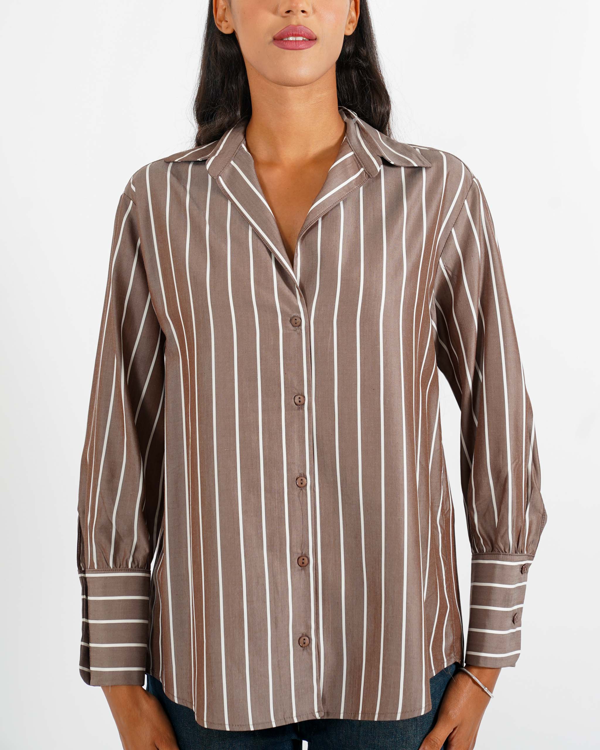 Camicia slim fit in cotone - Leggera