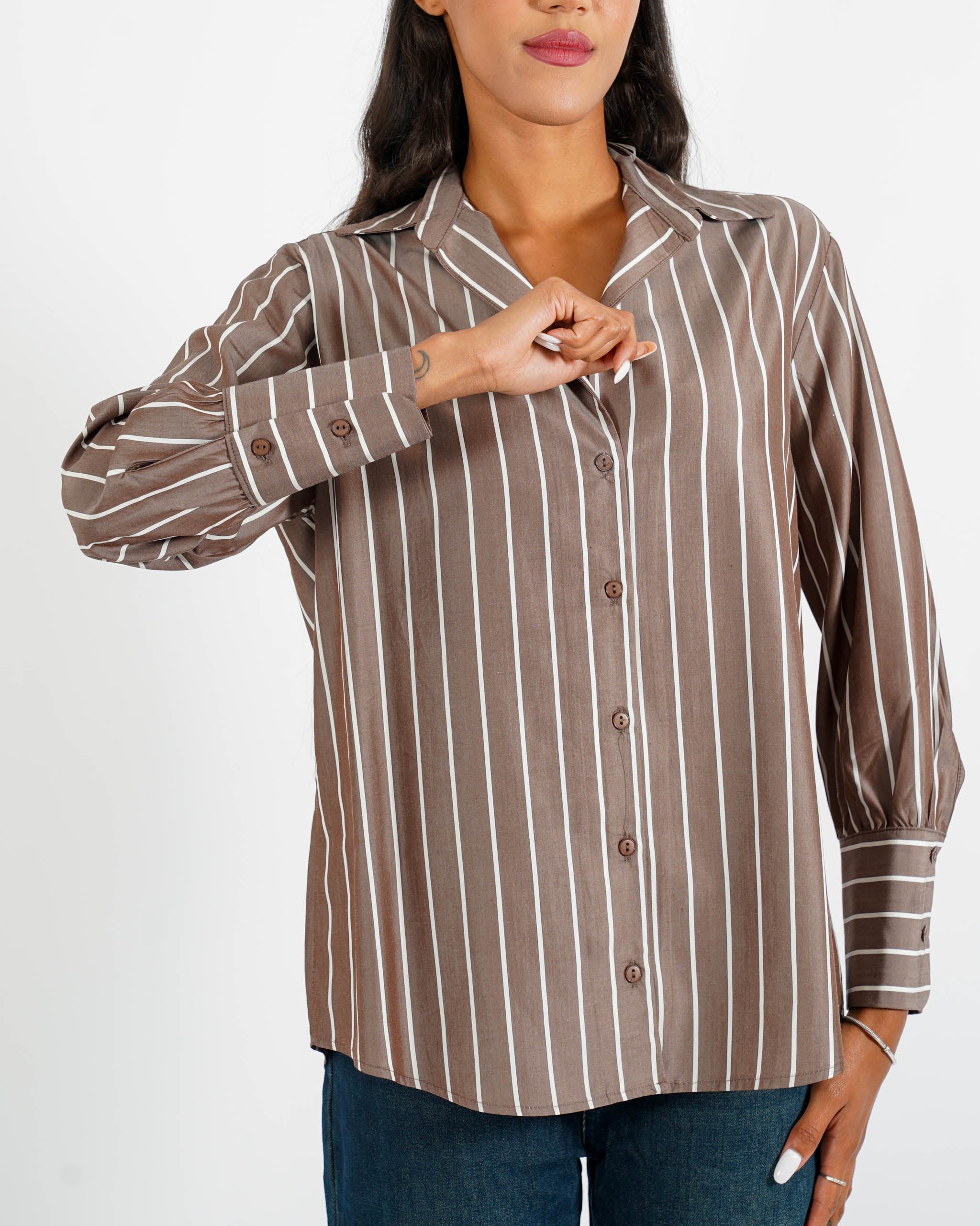 Camicia slim fit in cotone - Leggera