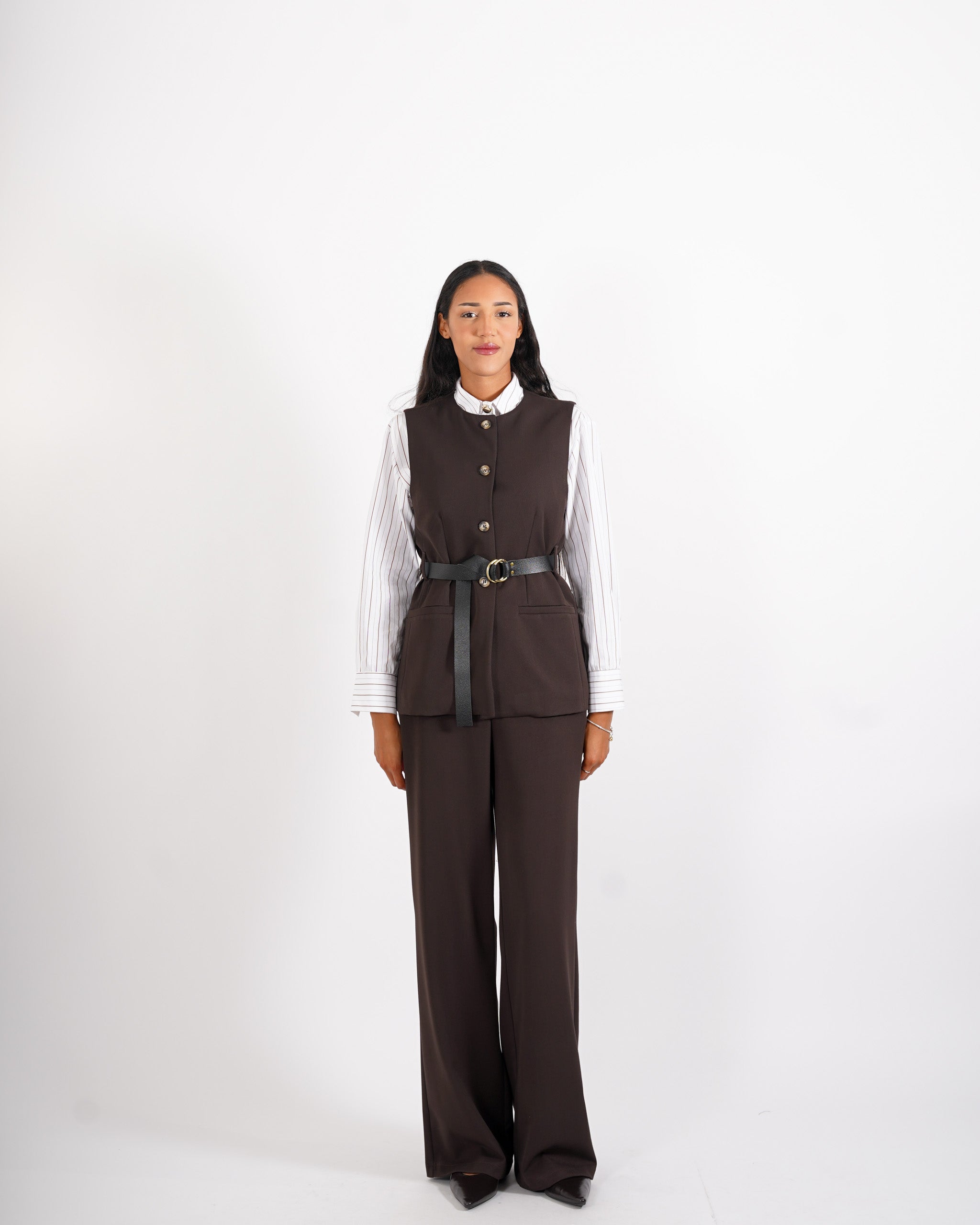 Pantaloni regular fit in eco fibra - Sandra