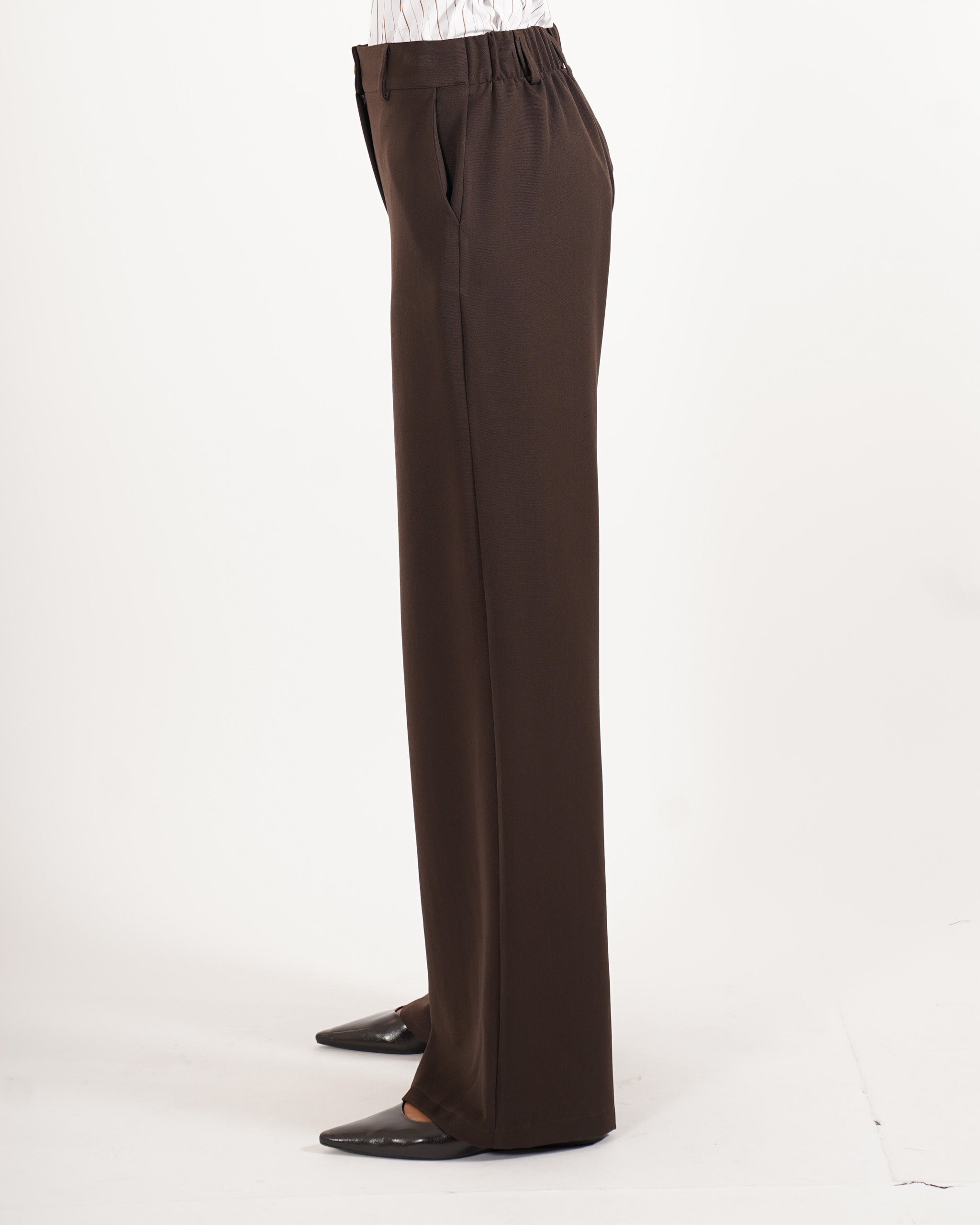 Pantaloni regular fit in eco fibra - Sandra