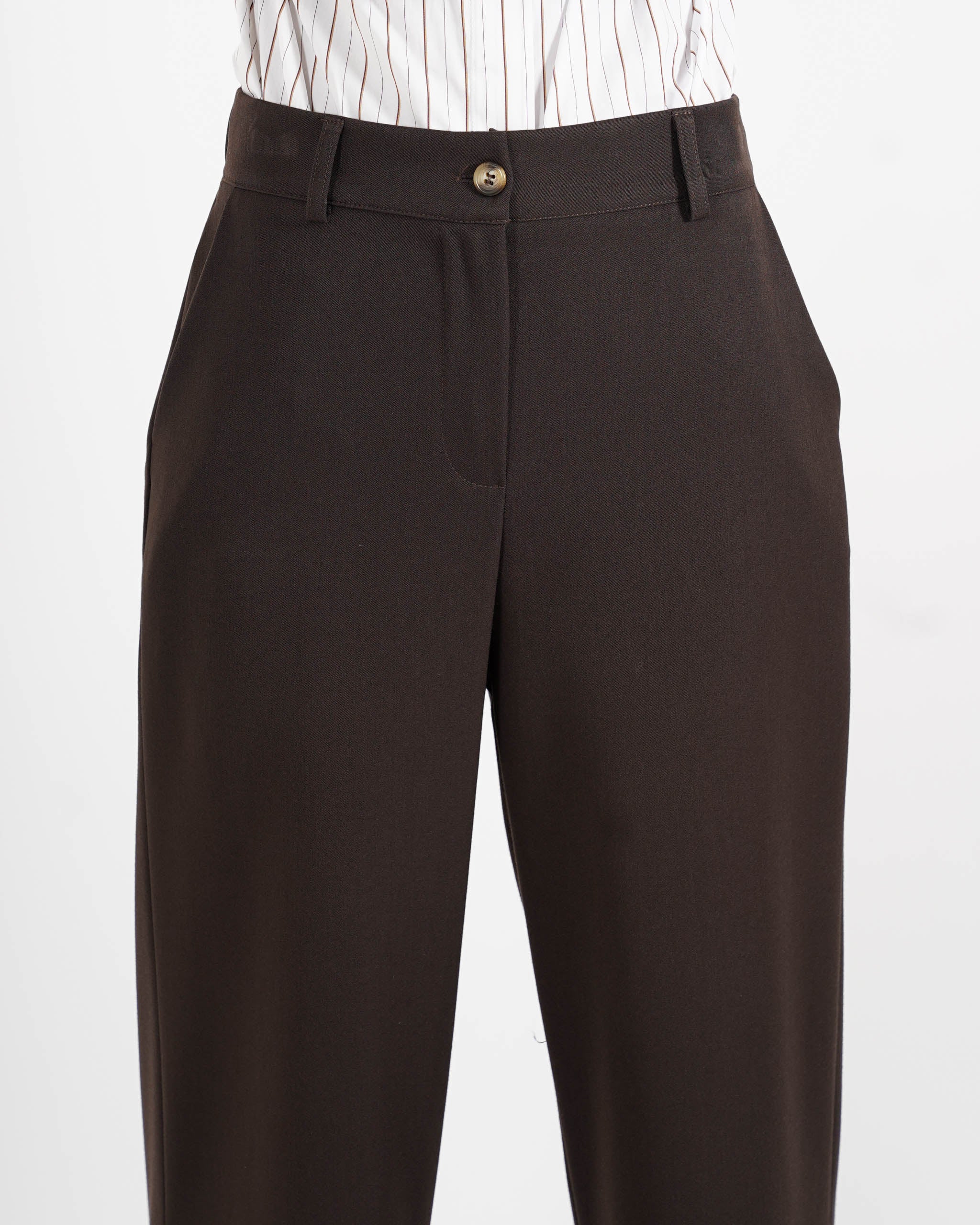 Pantaloni regular fit in eco fibra - Sandra