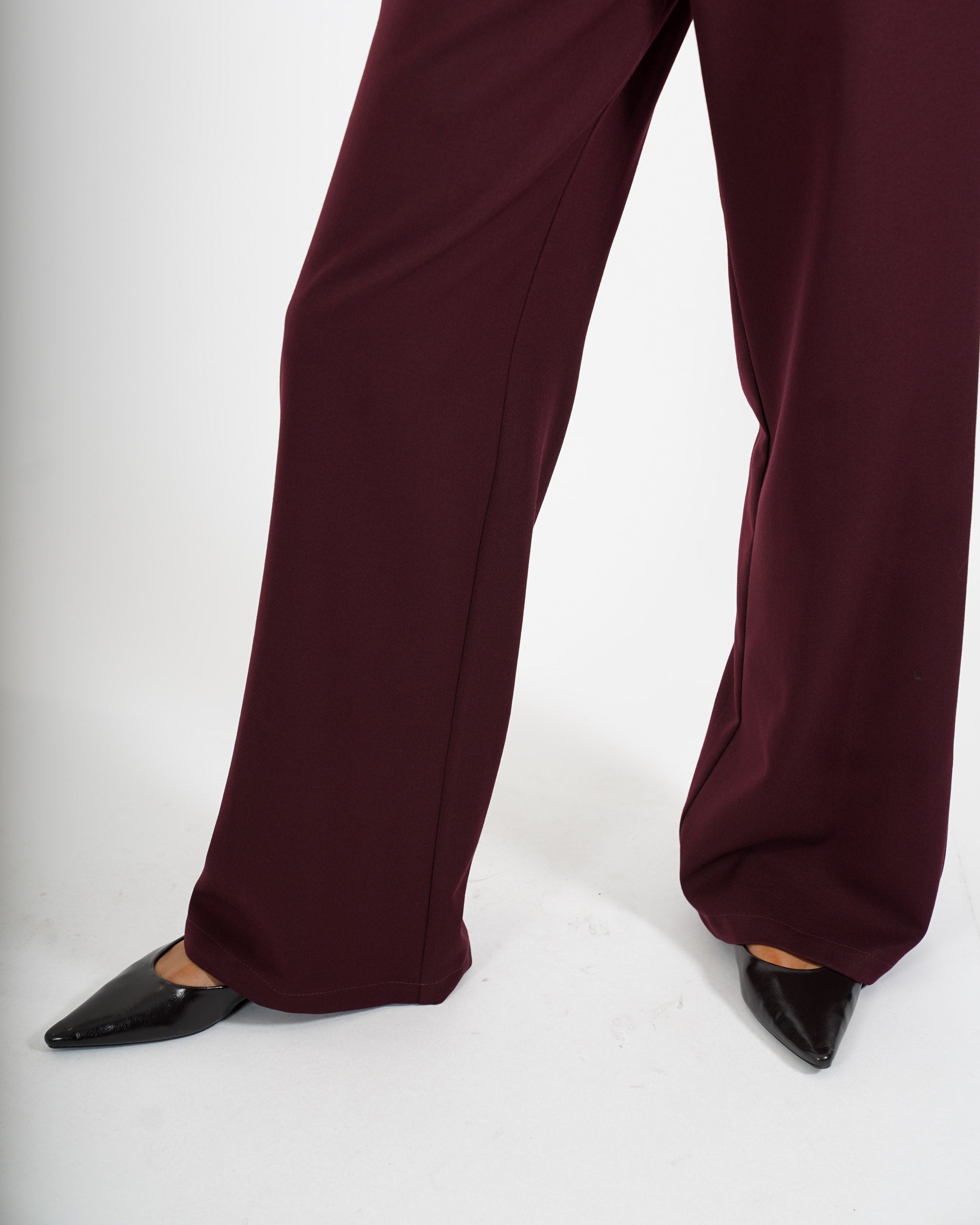 Pantaloni regular fit in eco fibra - Sandra