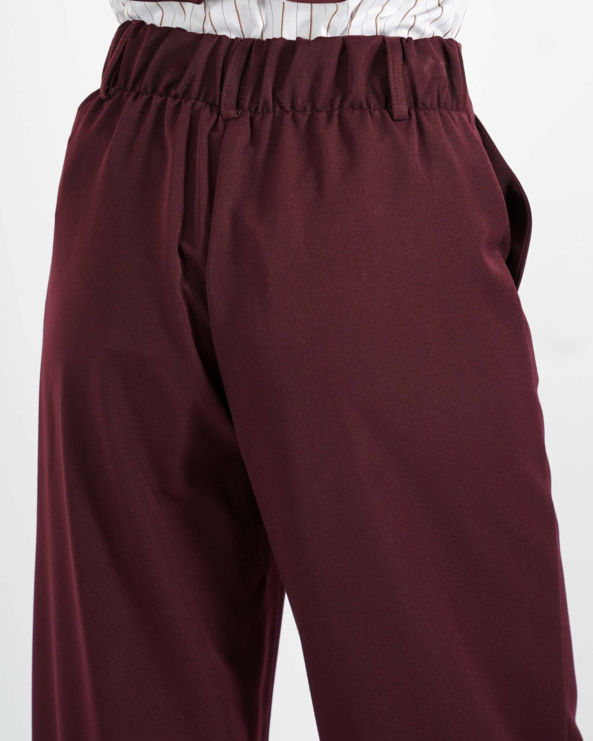 Pantaloni regular fit in eco fibra - Sandra
