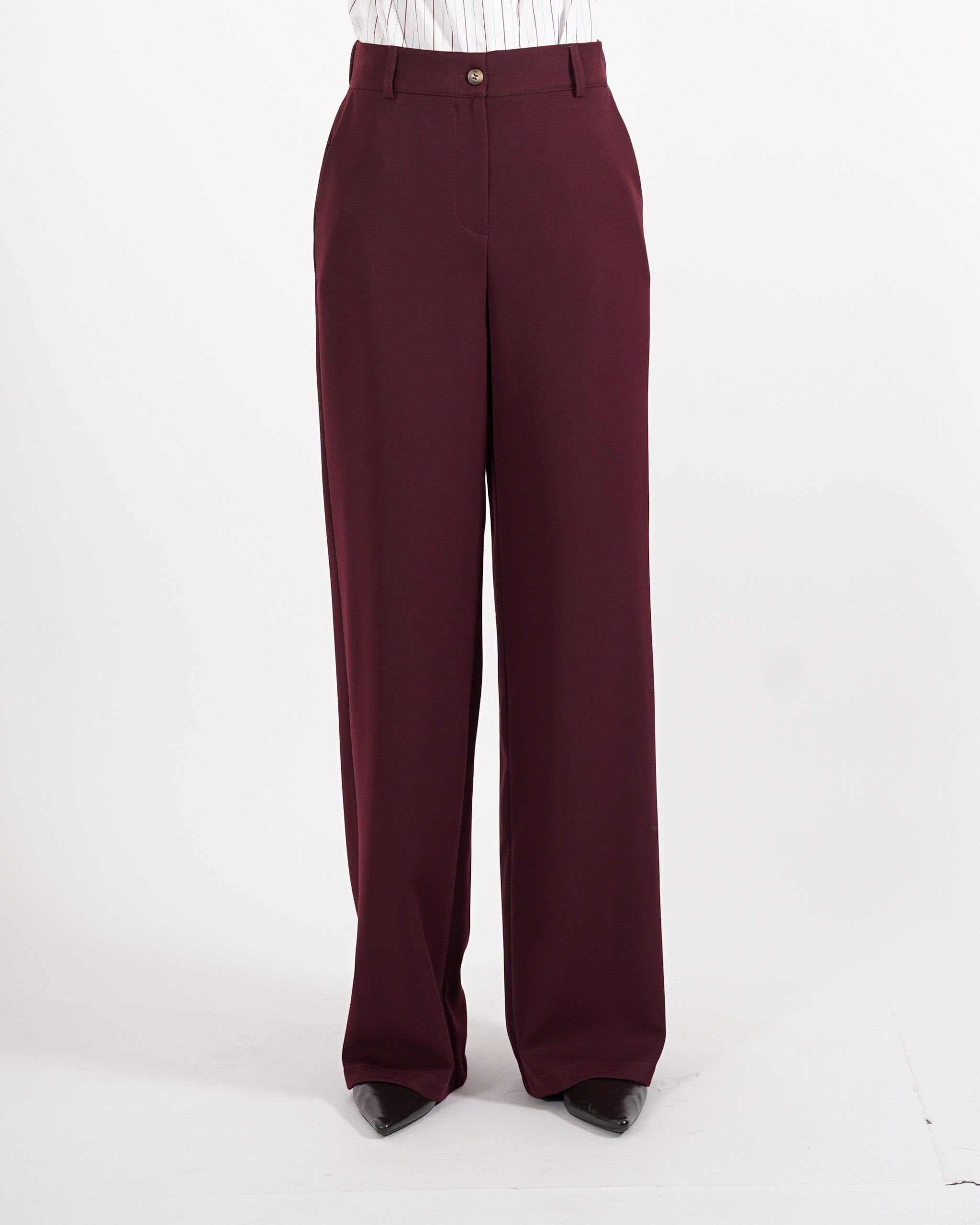 Pantaloni regular fit in eco fibra - Sandra