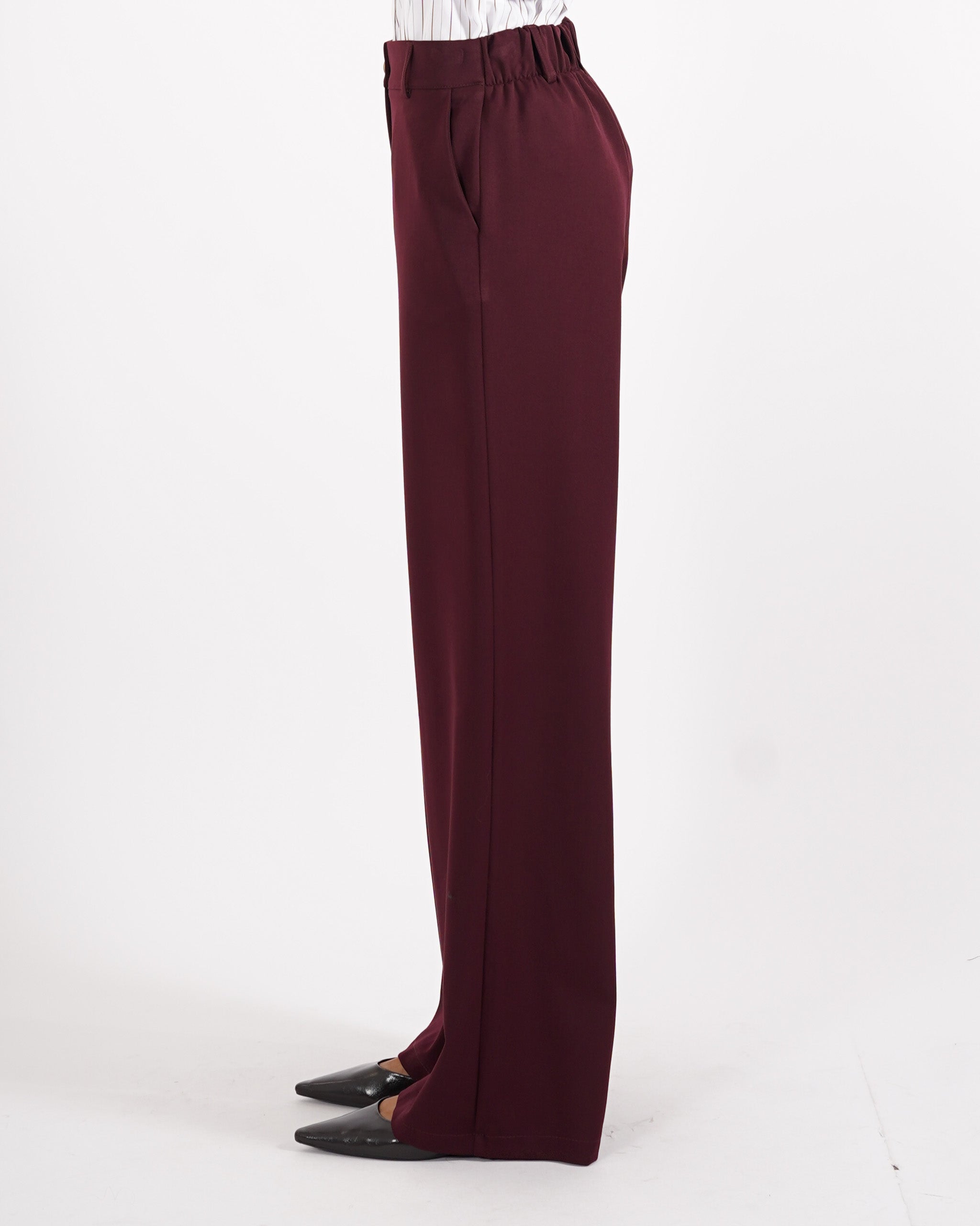 Pantaloni regular fit in eco fibra - Sandra