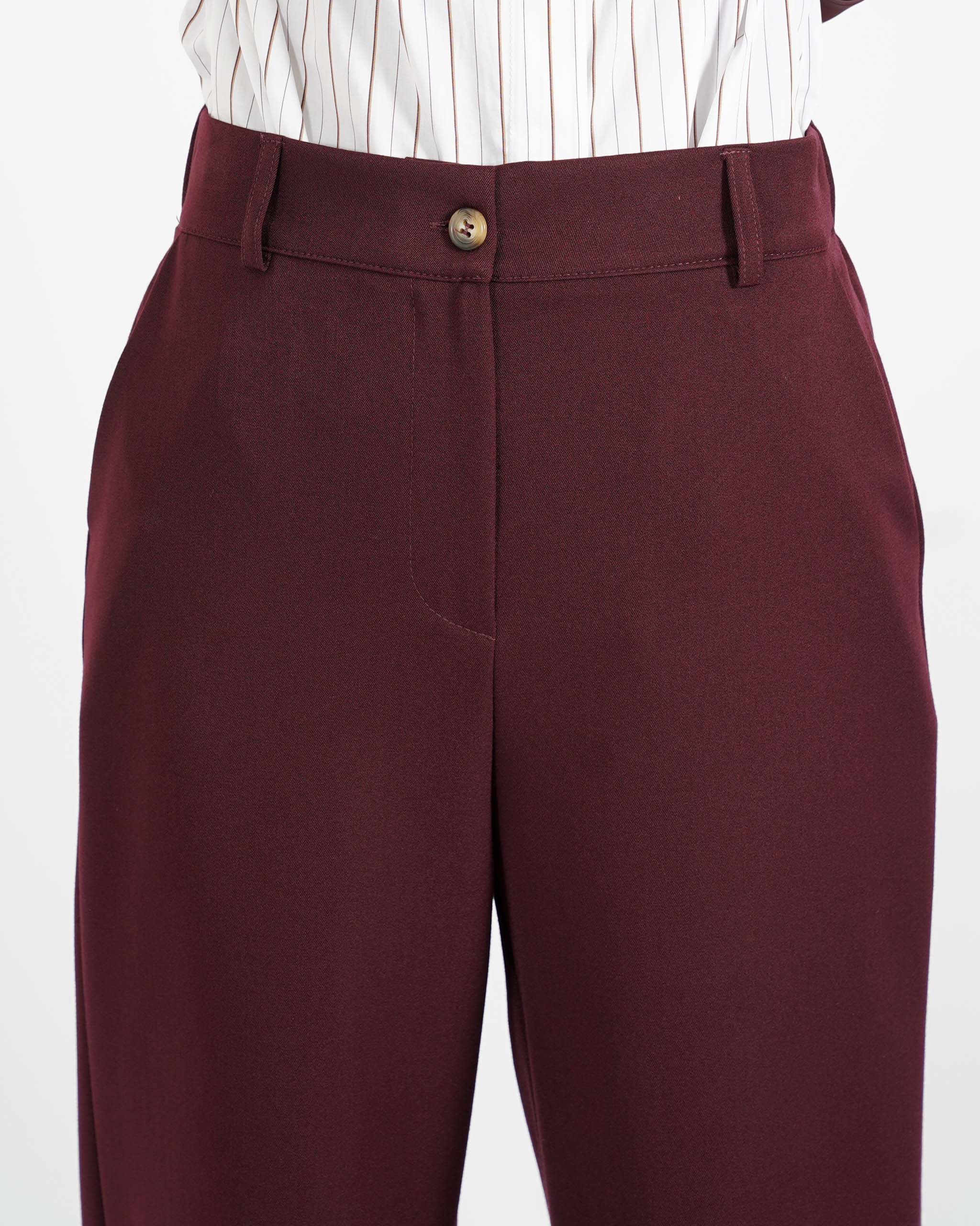 Pantaloni regular fit in eco fibra - Sandra