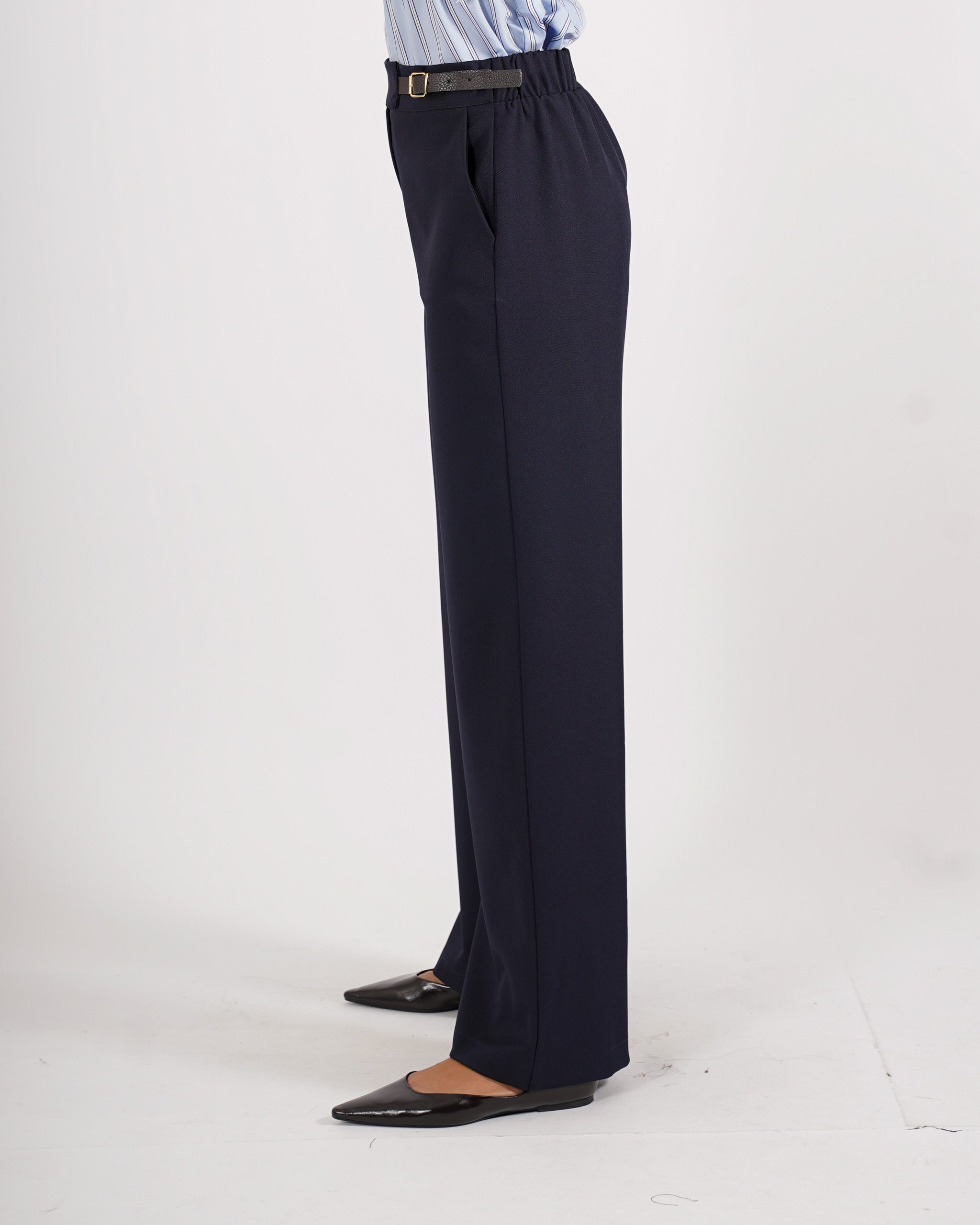 Pantaloni regular in eco fibra -Paulina