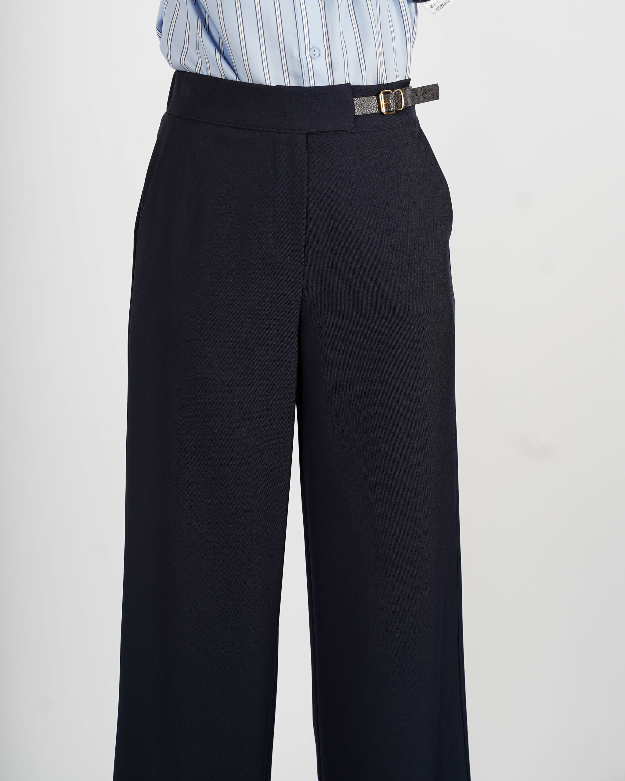 Pantaloni regular in eco fibra -Paulina