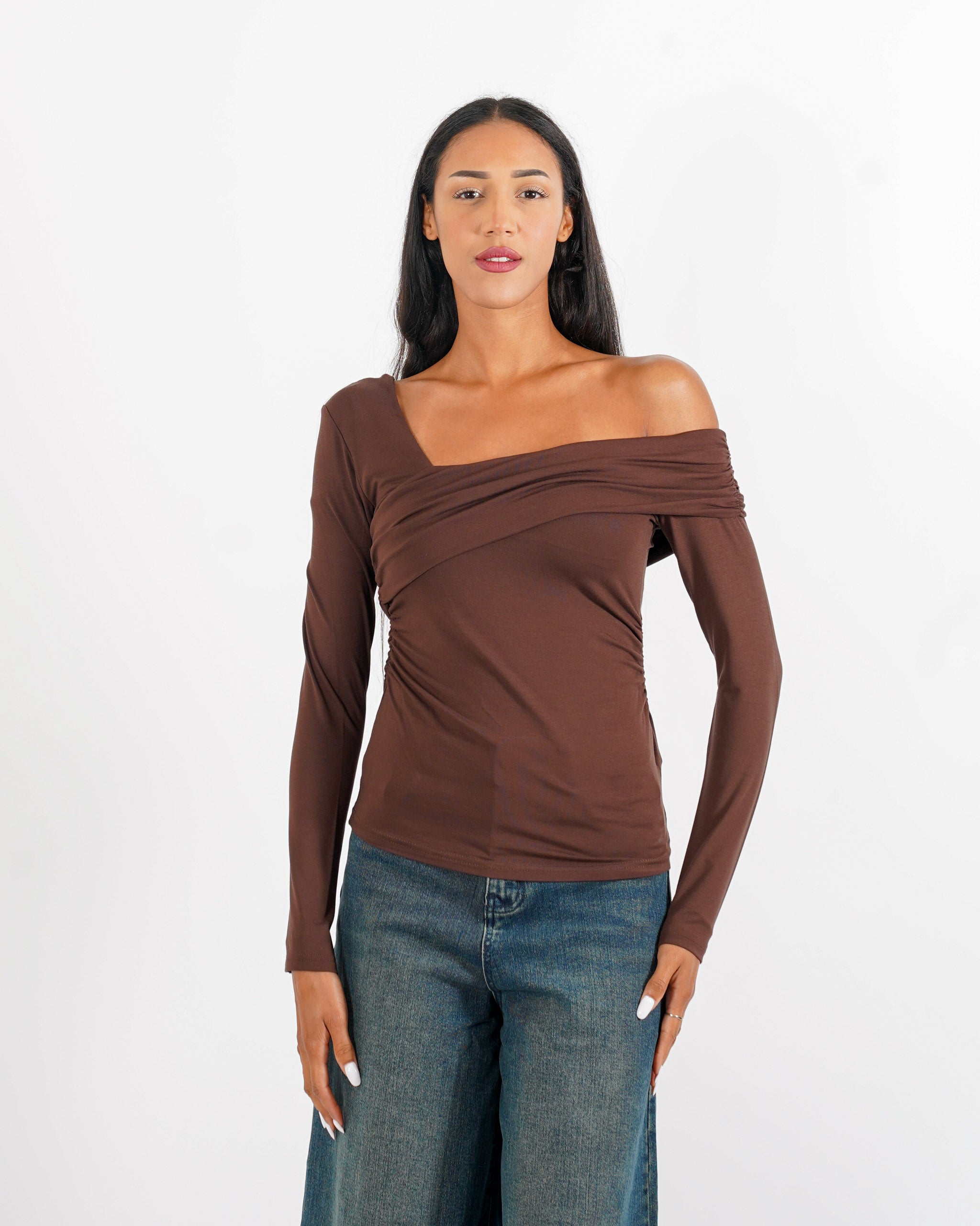 Shirt monospalla con fascia - Lorelei