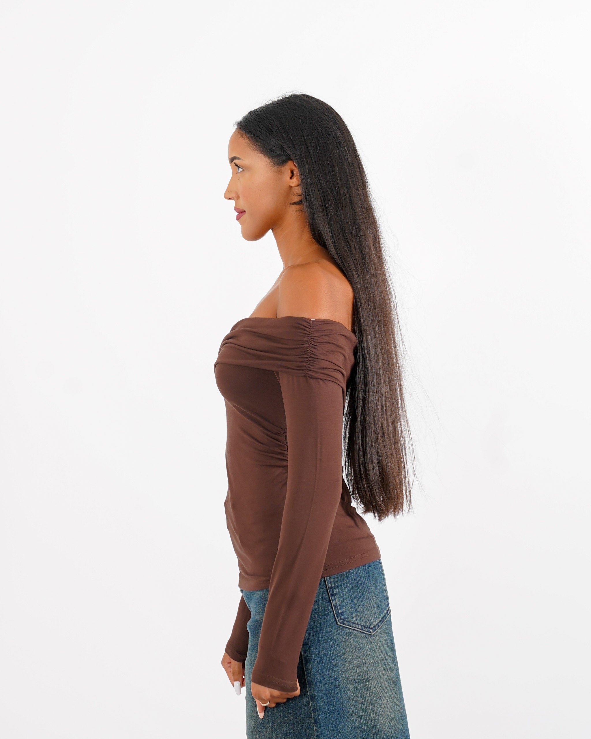 Shirt monospalla con fascia - Lorelei