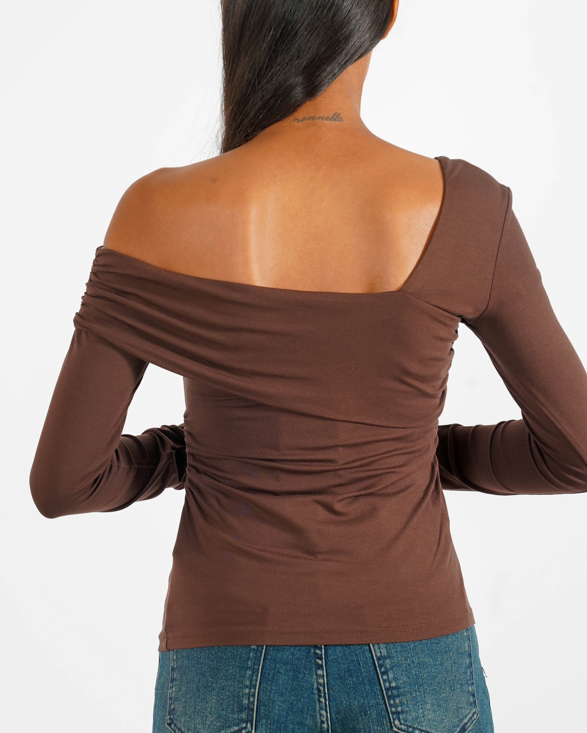 Shirt monospalla con fascia - Lorelei