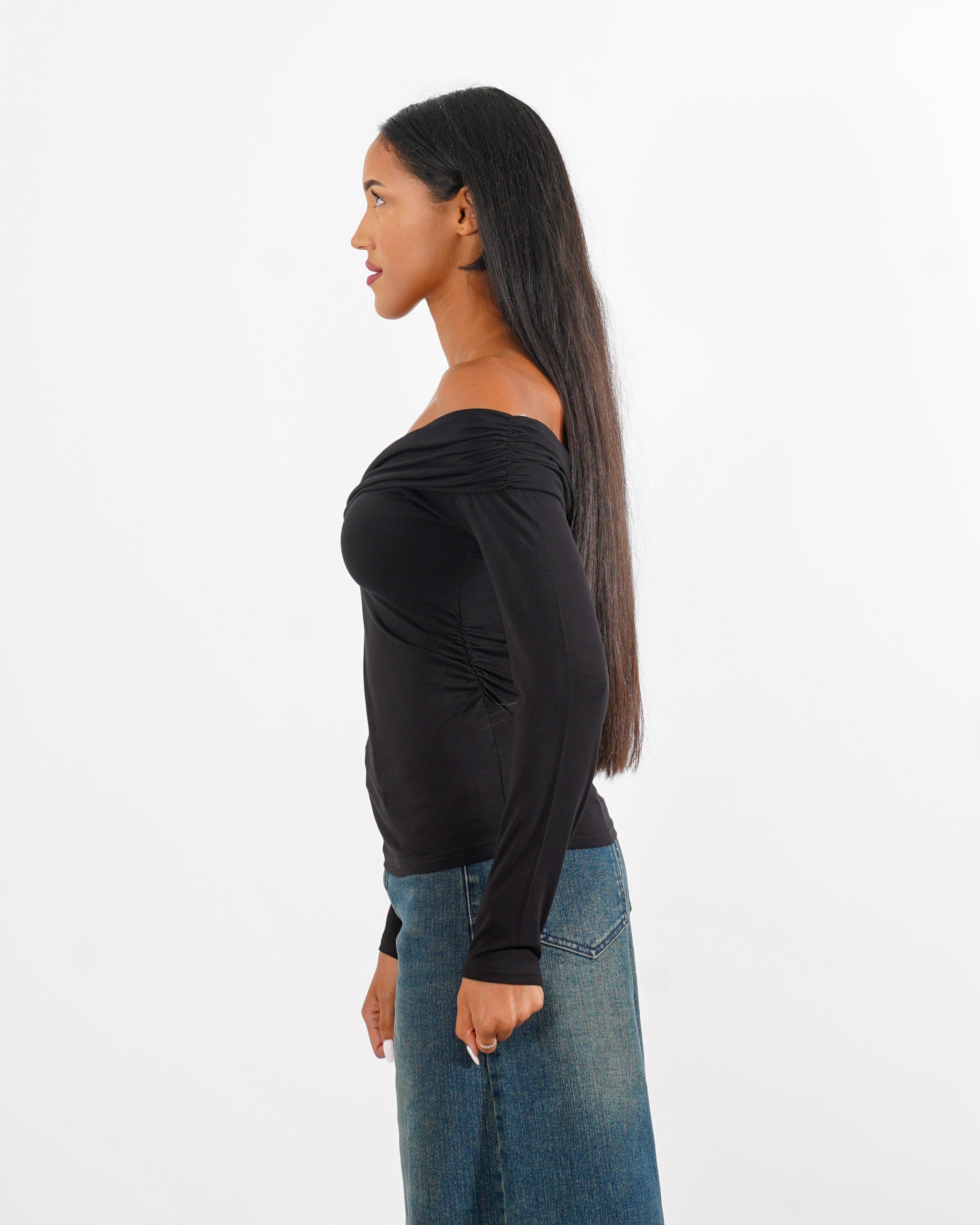 Shirt monospalla con fascia - Lorelei