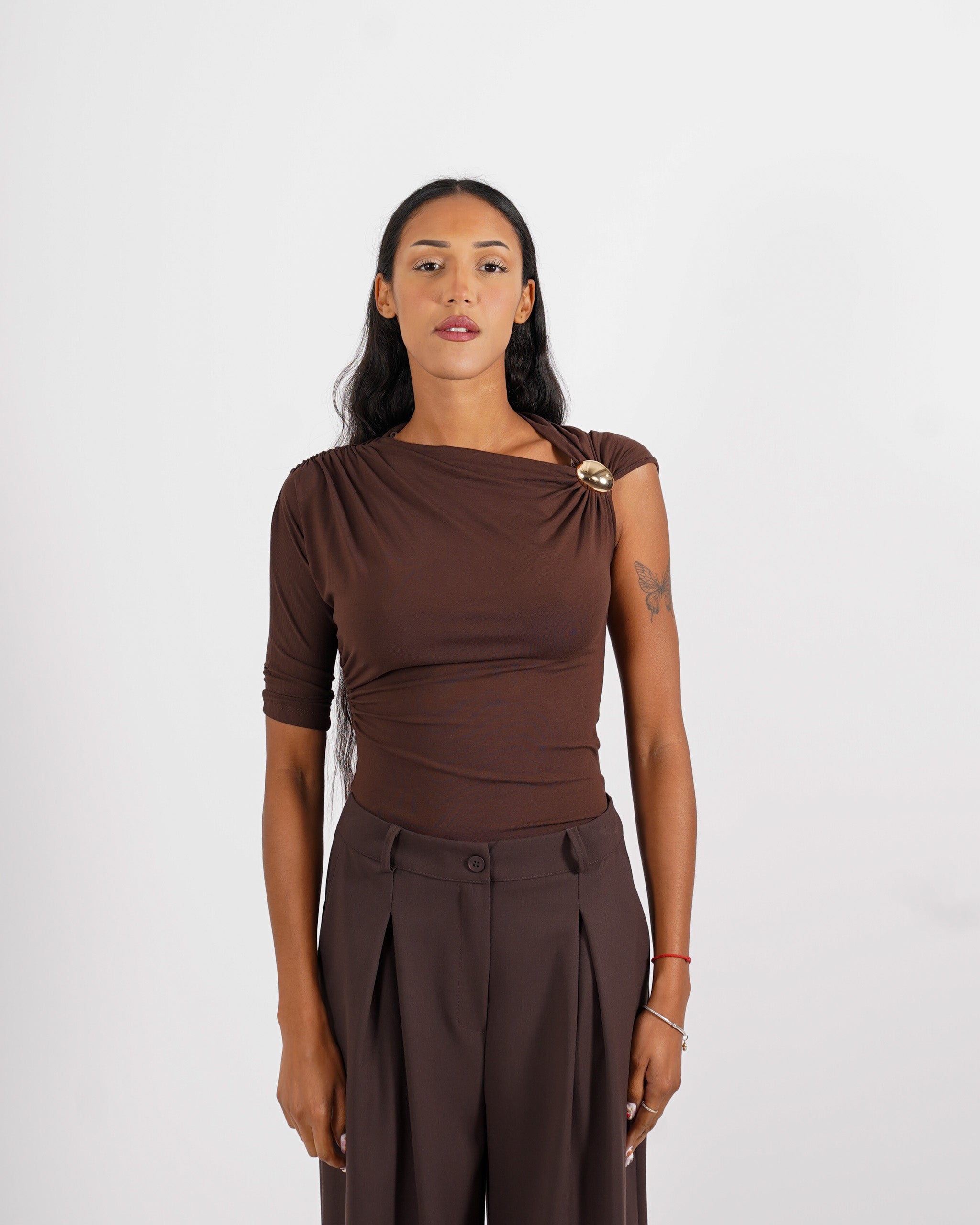 Shirt monospalla con fascia - Matilde