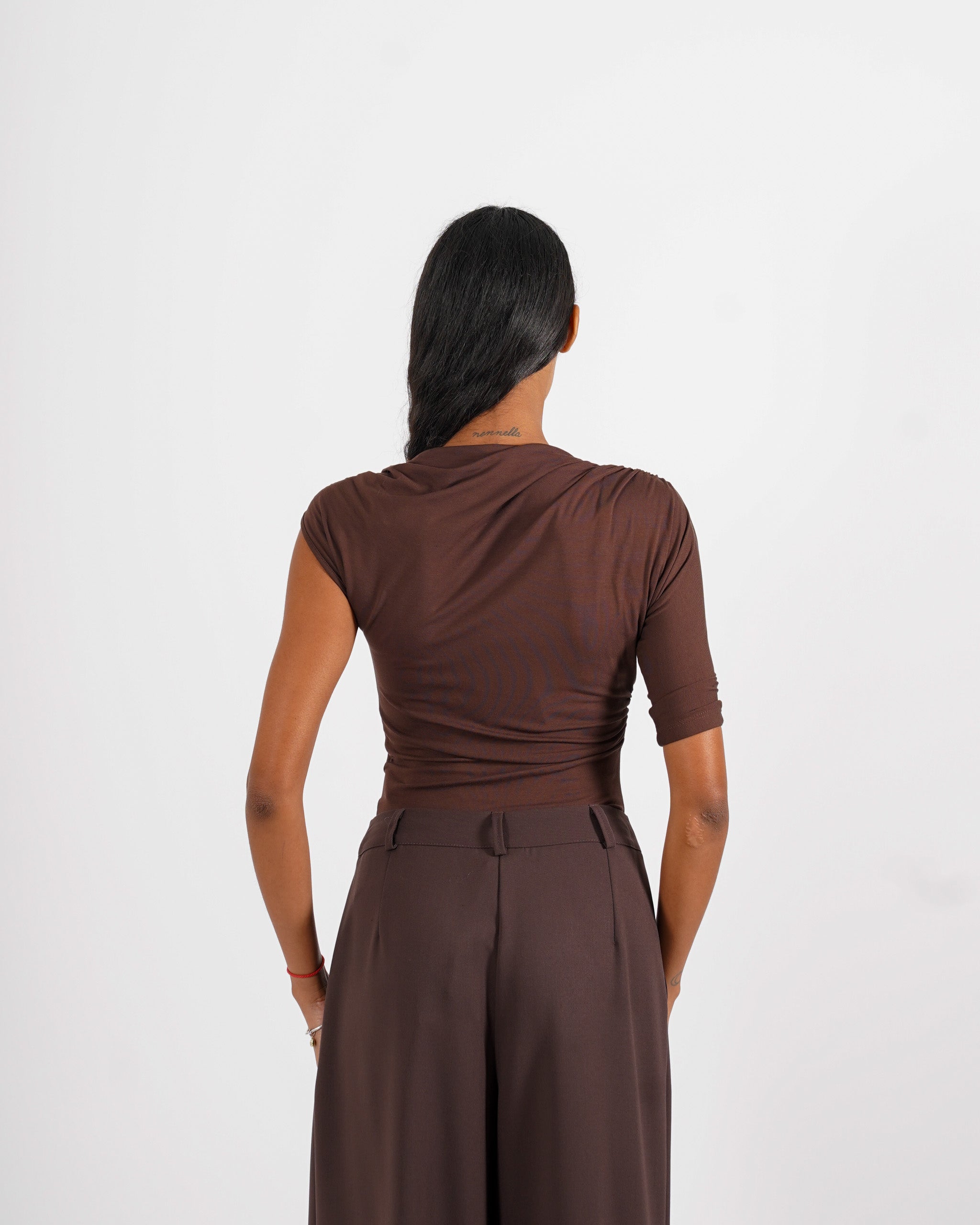 Shirt monospalla con fascia - Matilde