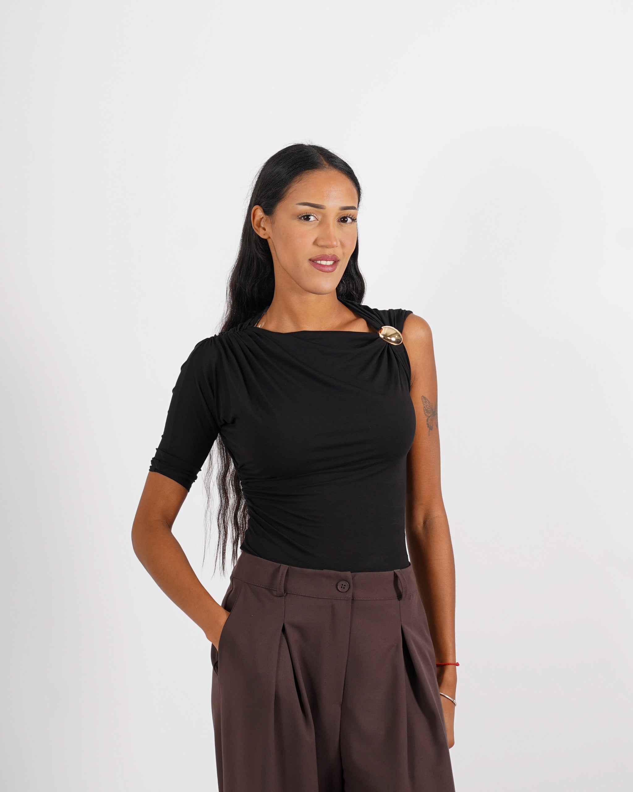 Shirt monospalla con fascia - Matilde