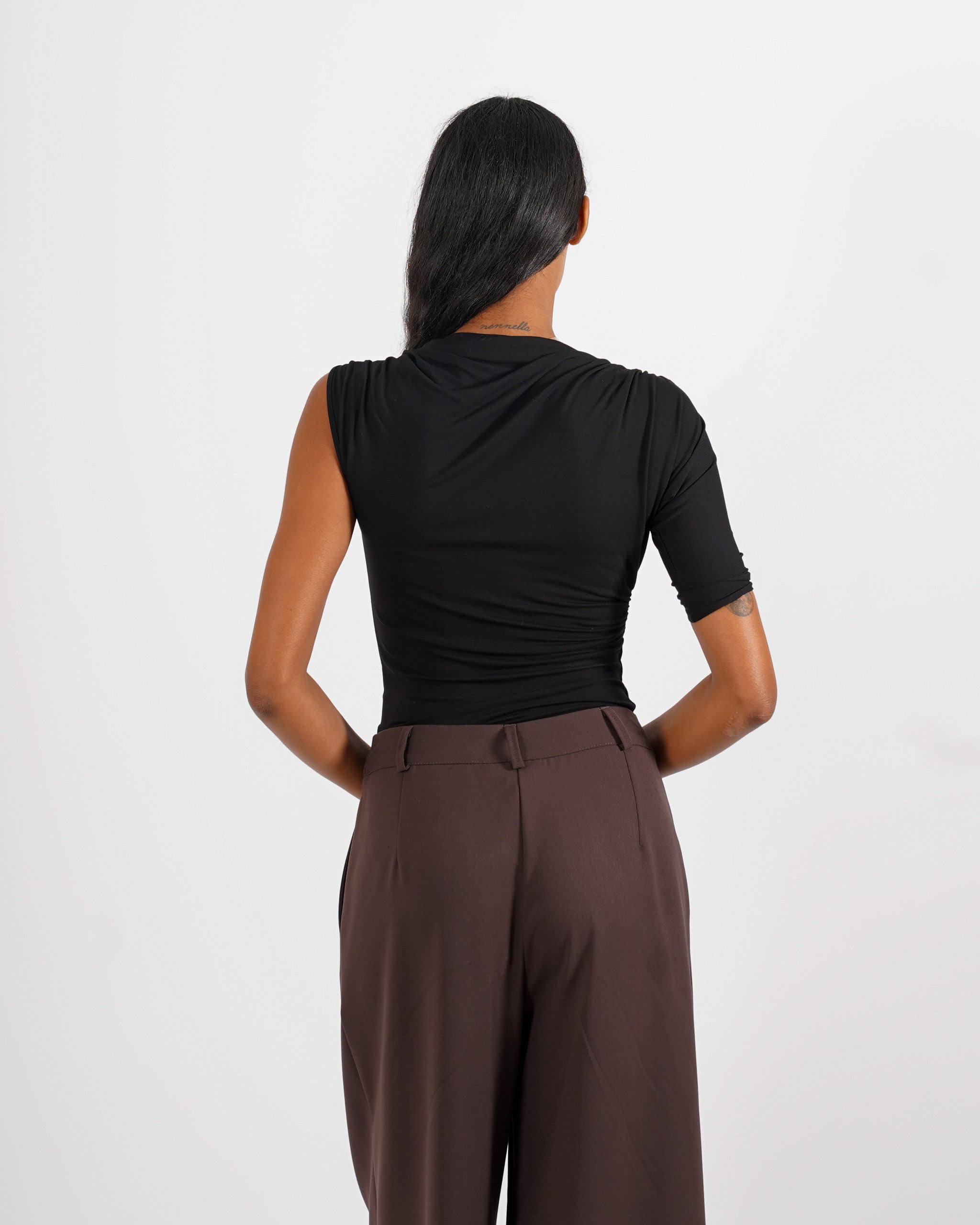 Shirt monospalla con fascia - Matilde