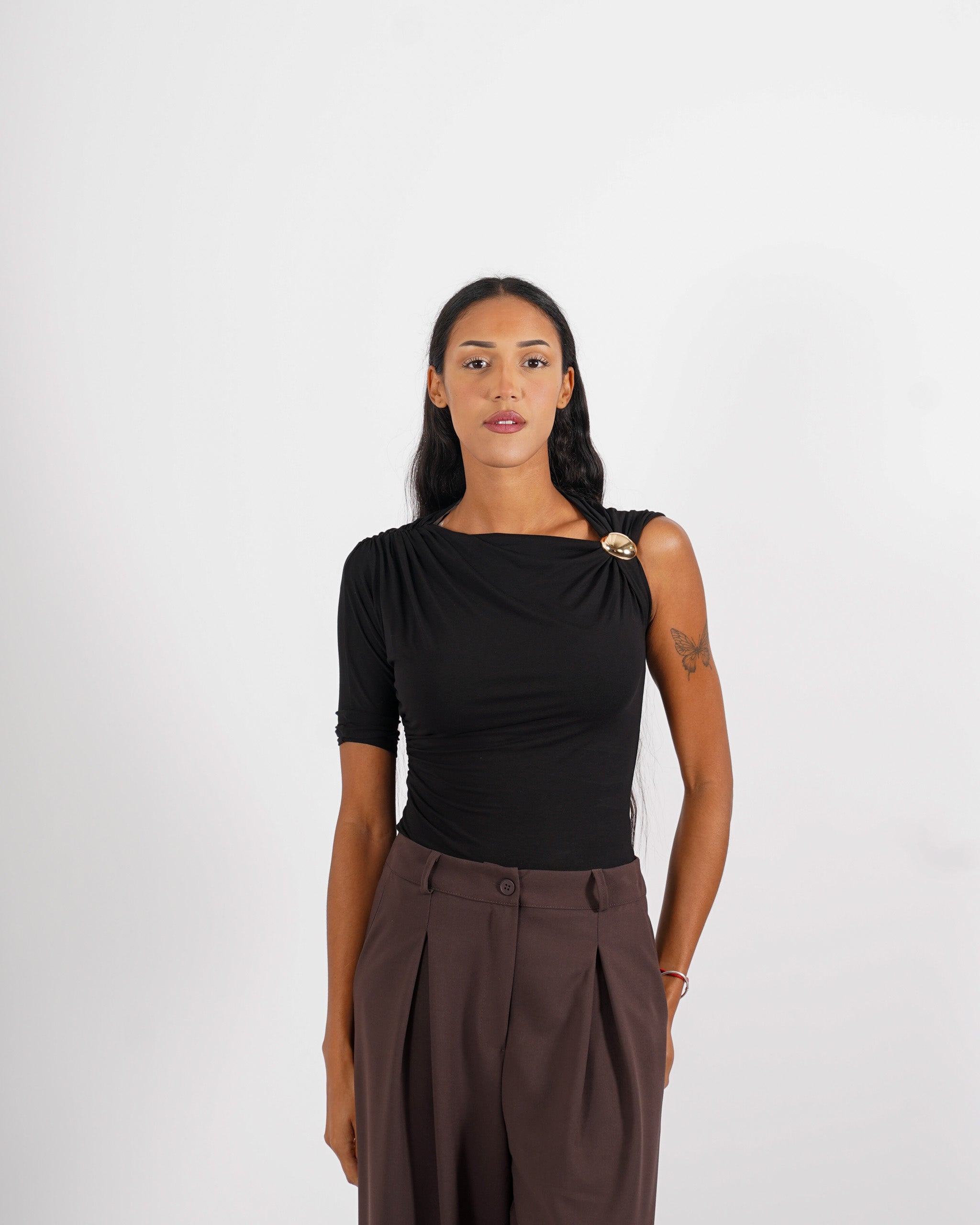 Shirt monospalla con fascia - Matilde