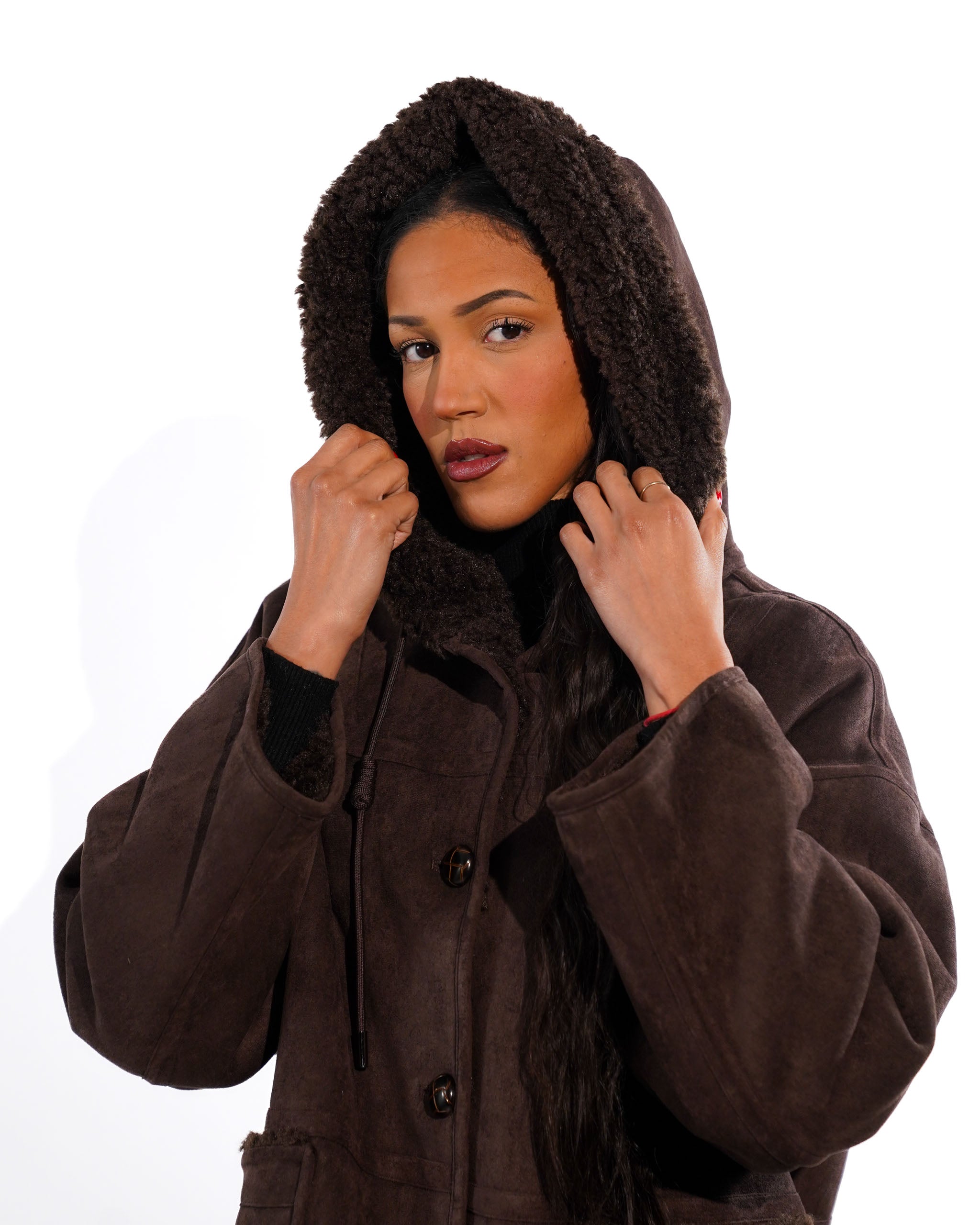 Ecomontone con cappuccio e tasche -Gilda