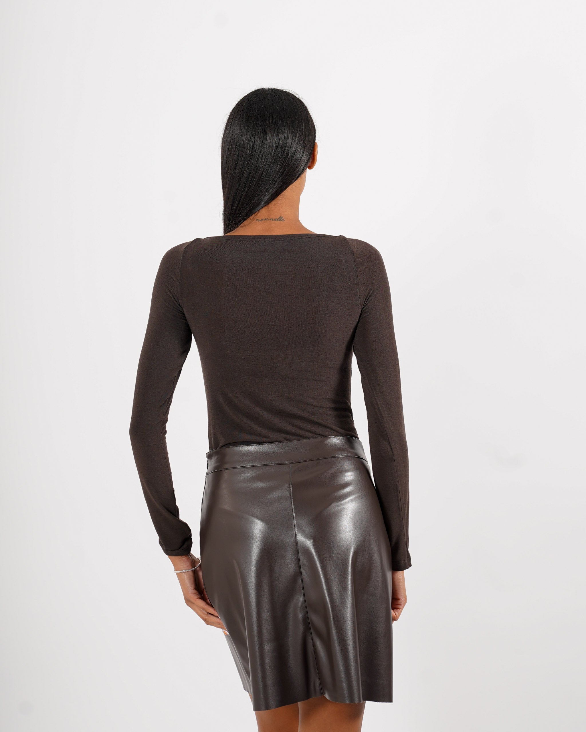 Shirt scollo ampio in mano cashmere - Urmila