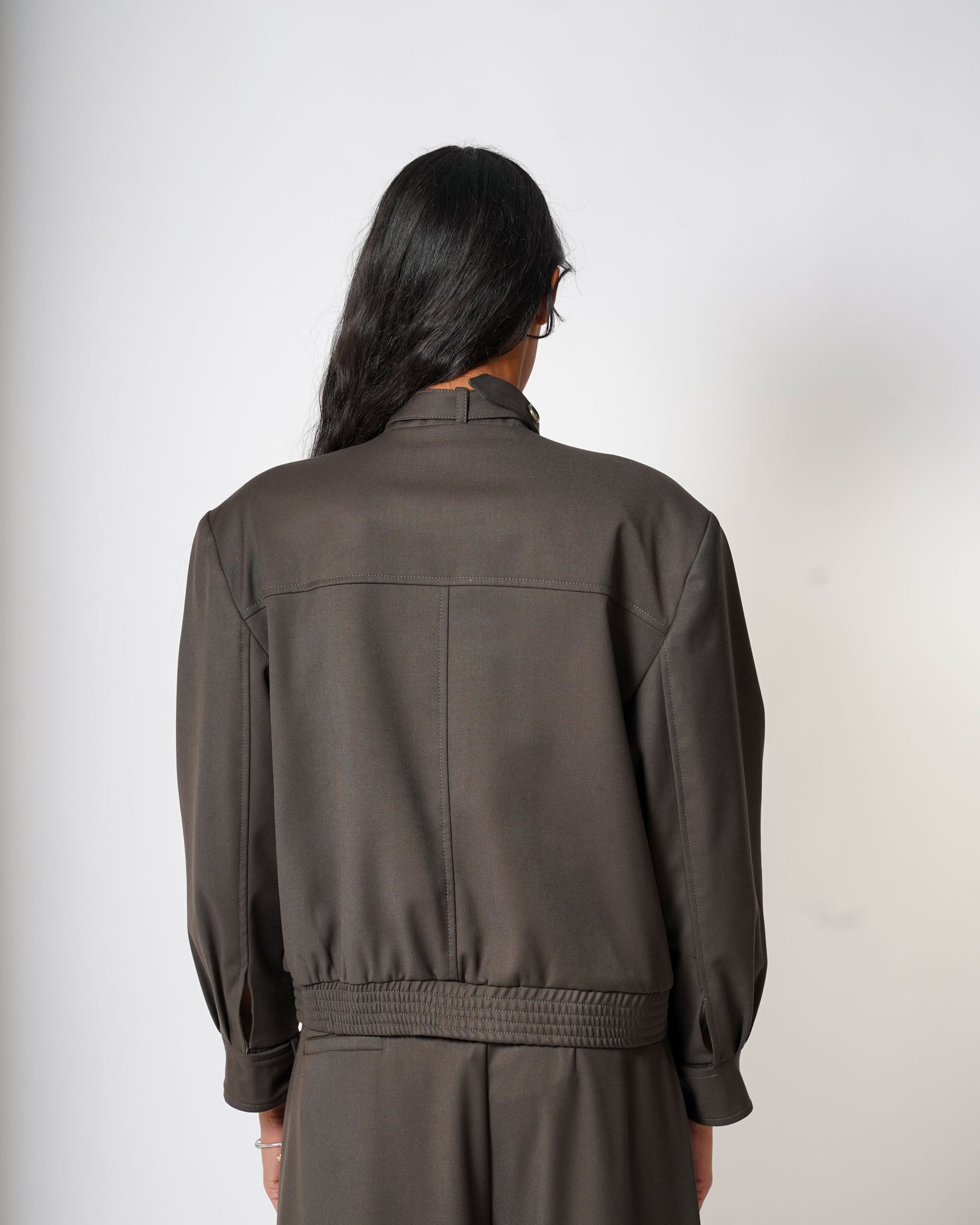 Bomber con bottoni e tasche - Deviata