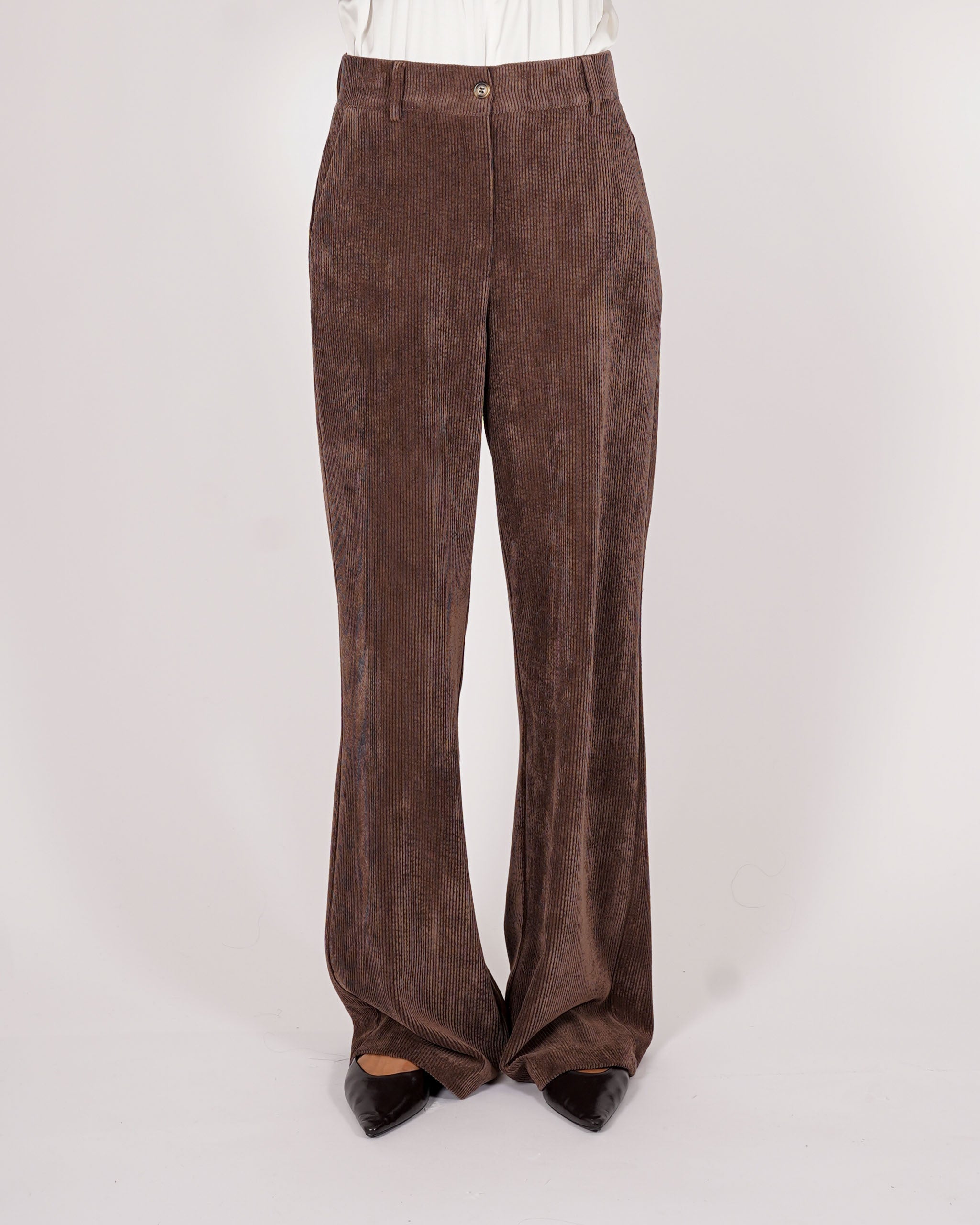 Pantaloni regular in velluto - Paurosa