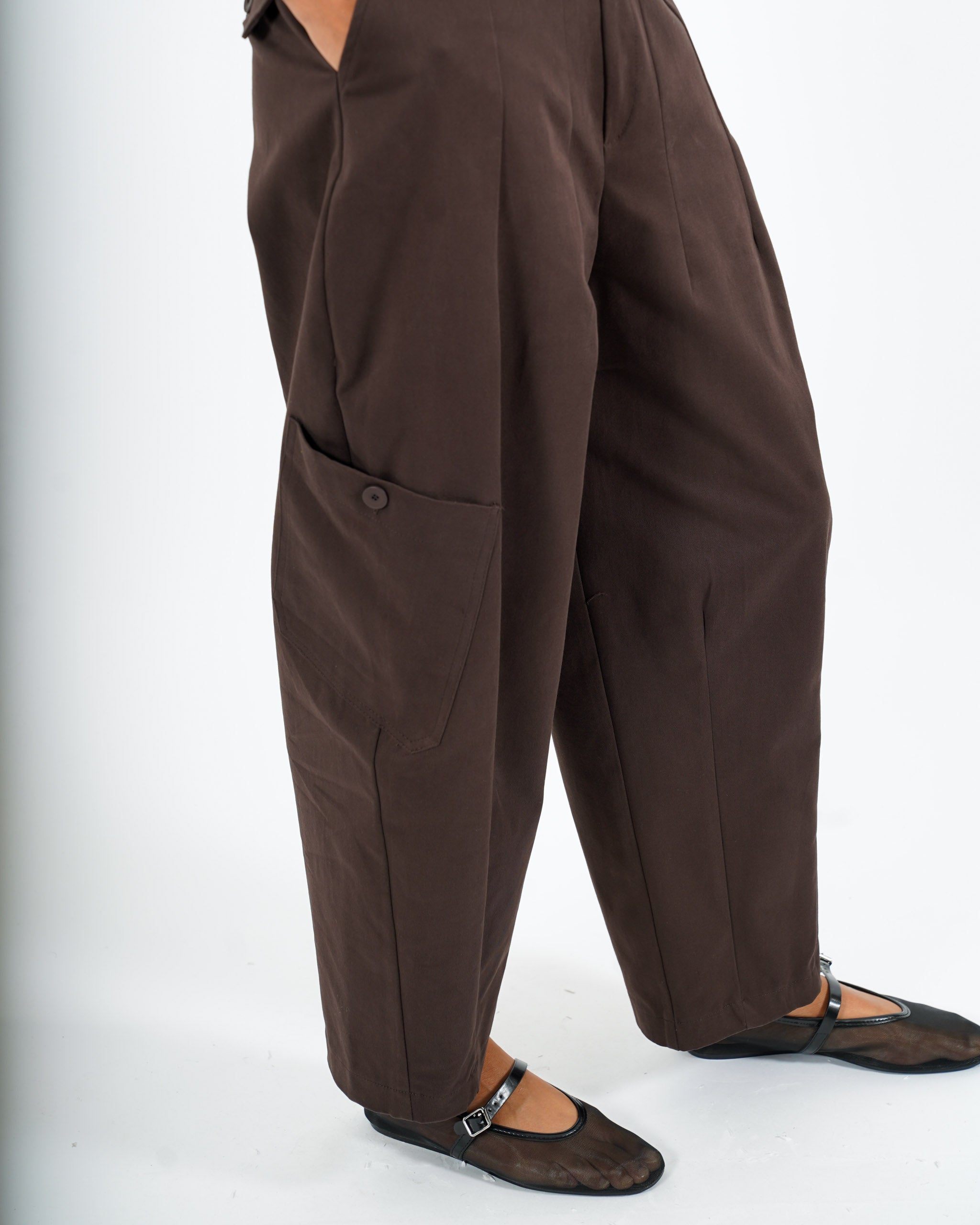 Pantaloni baloon con tasche in cotone - Drastica