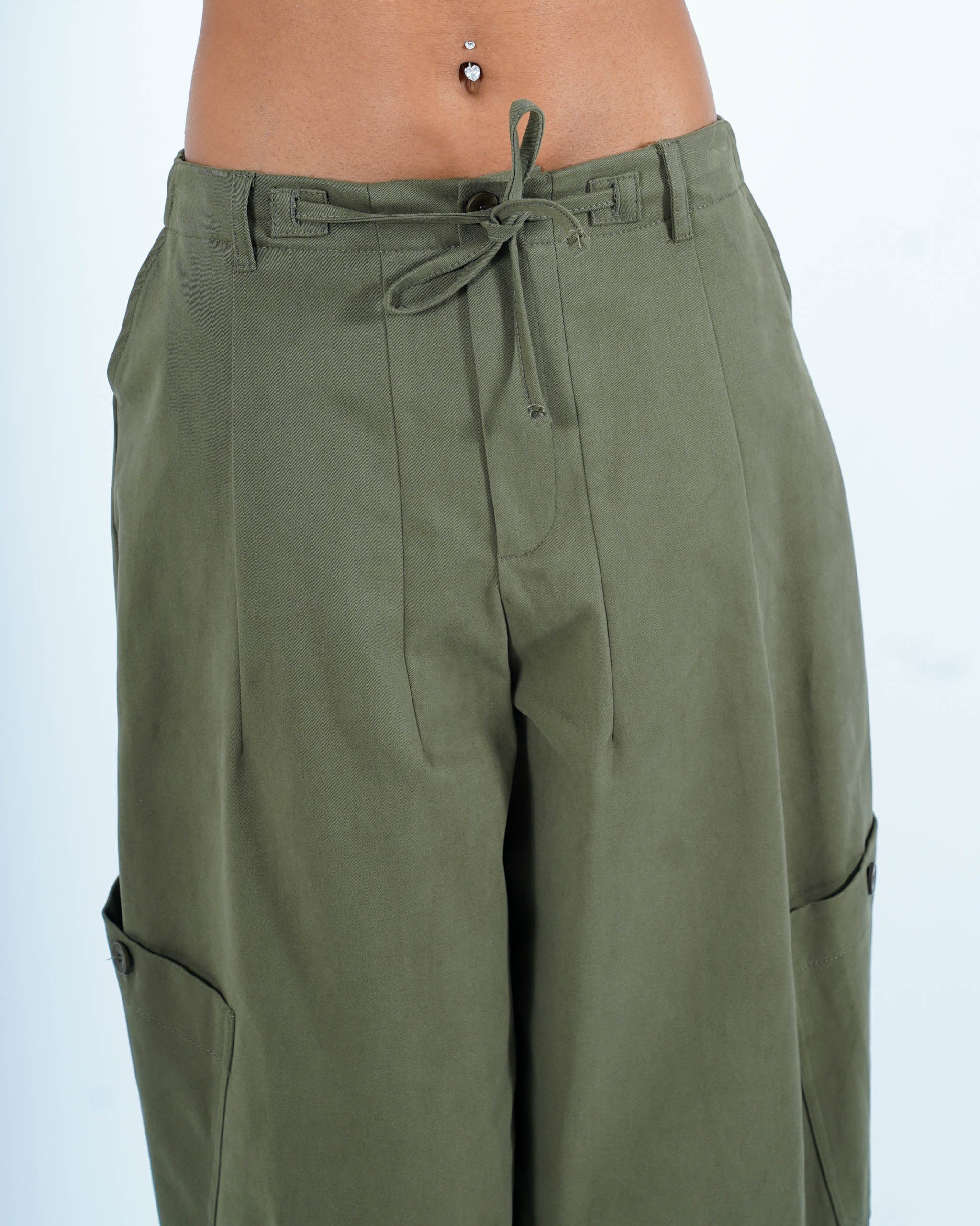 Pantaloni baloon con tasche in cotone - Drastica