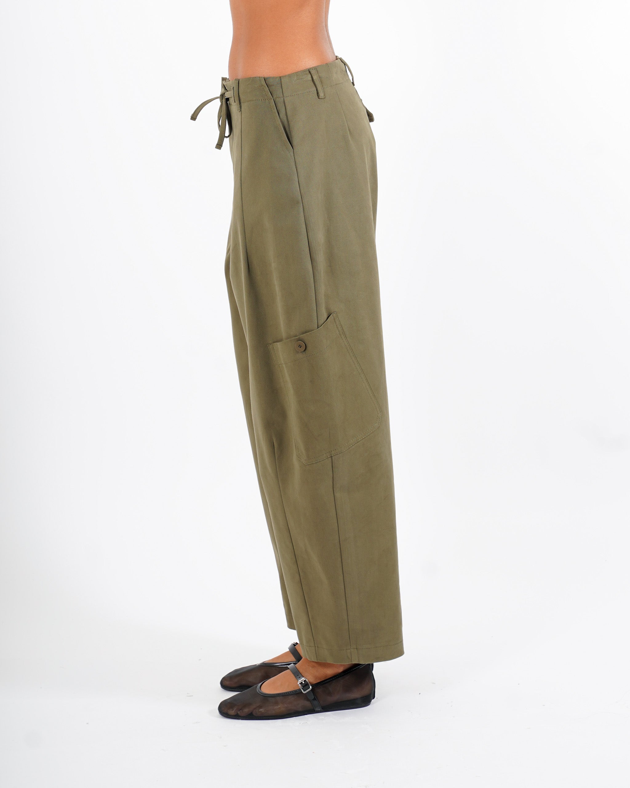 Pantaloni baloon con tasche in cotone - Drastica