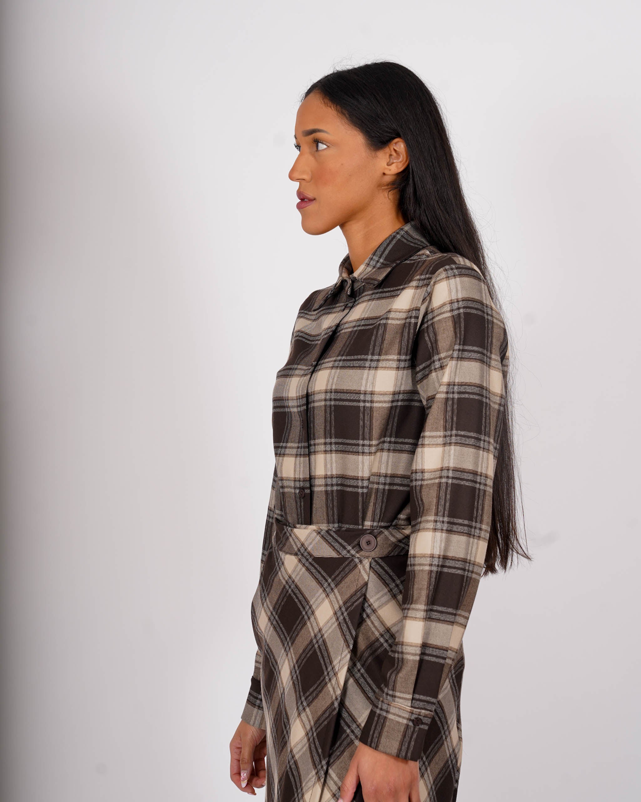 Camicia regular fit stampa check - Mirleft