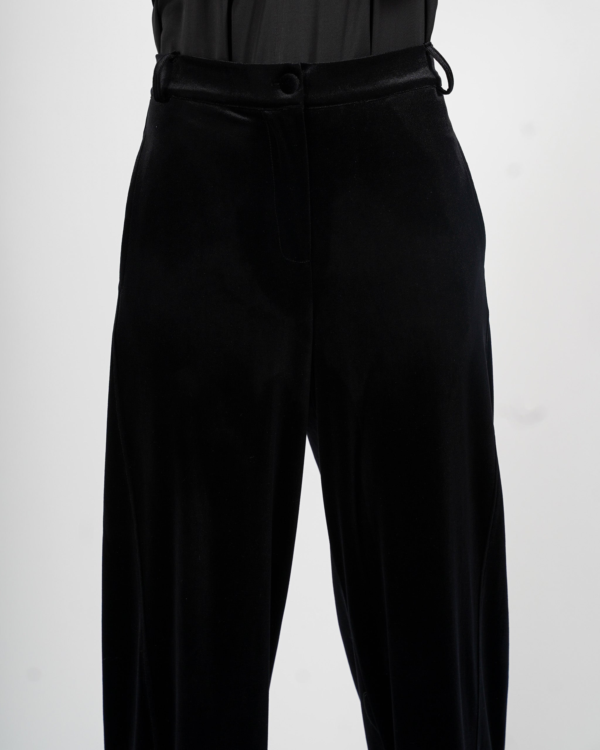 Pantaloni baloon in velluto liscio - Topazia