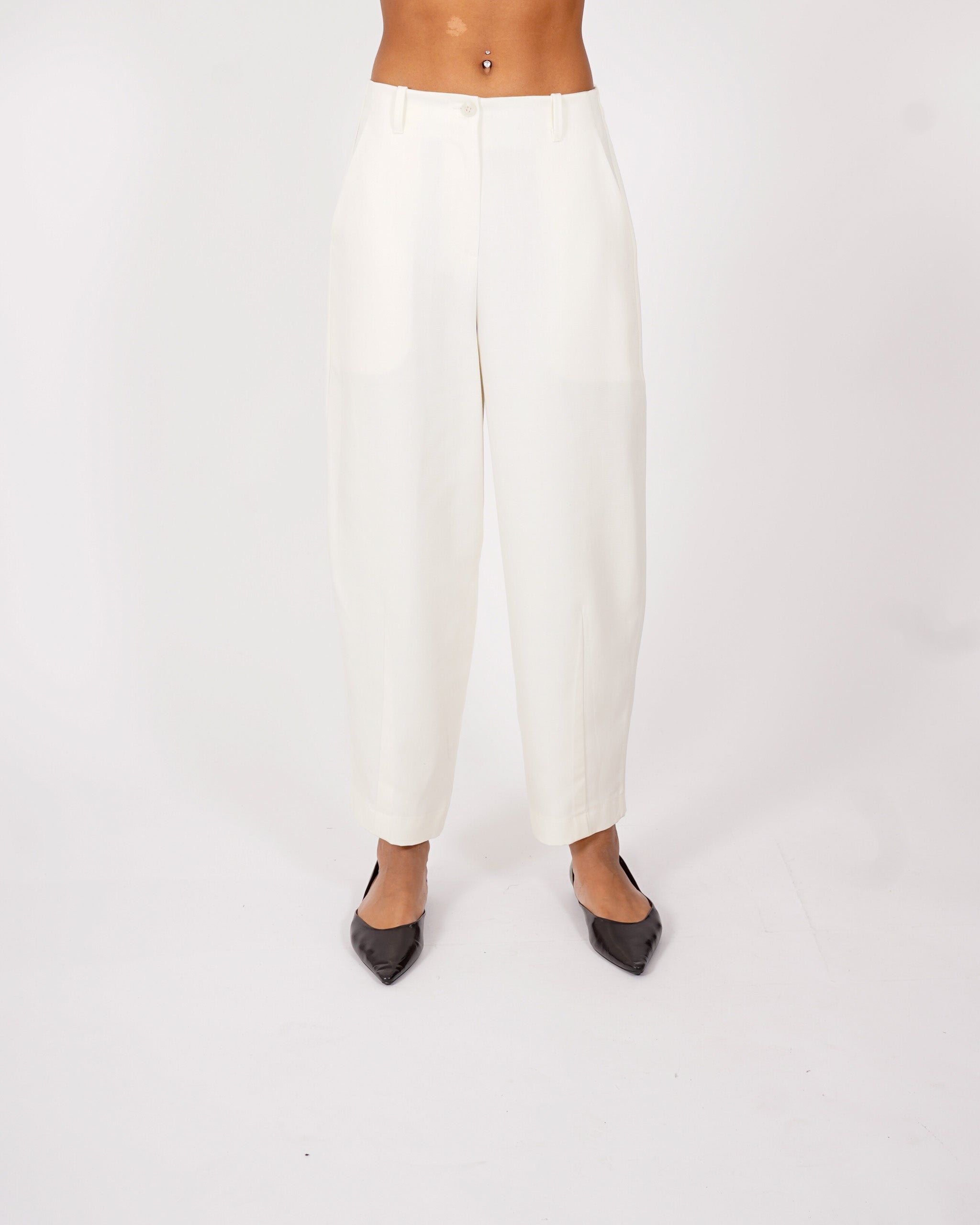 Pantaloni baloon in tessuto canvas - Giordana