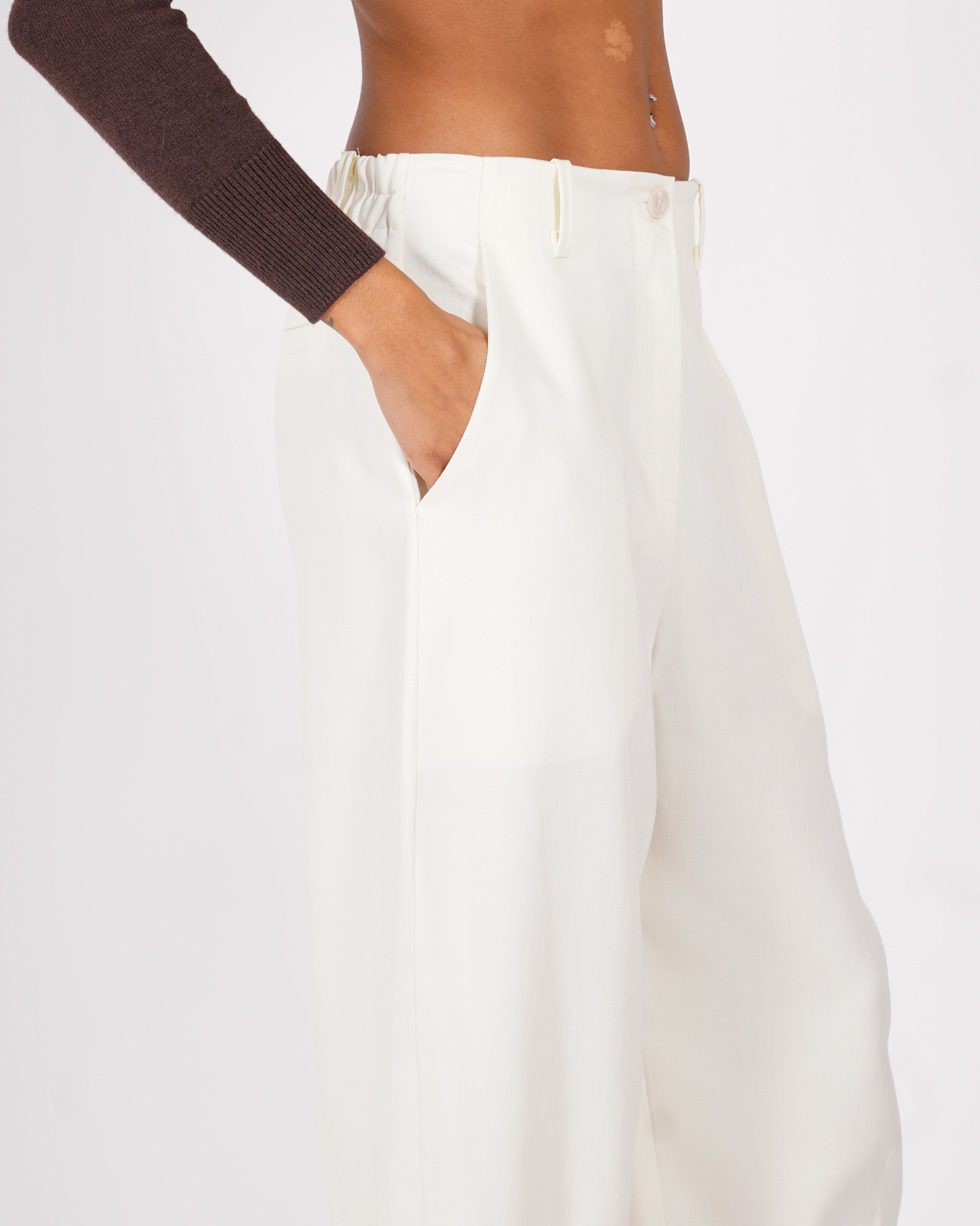 Pantaloni baloon in tessuto canvas - Giordana