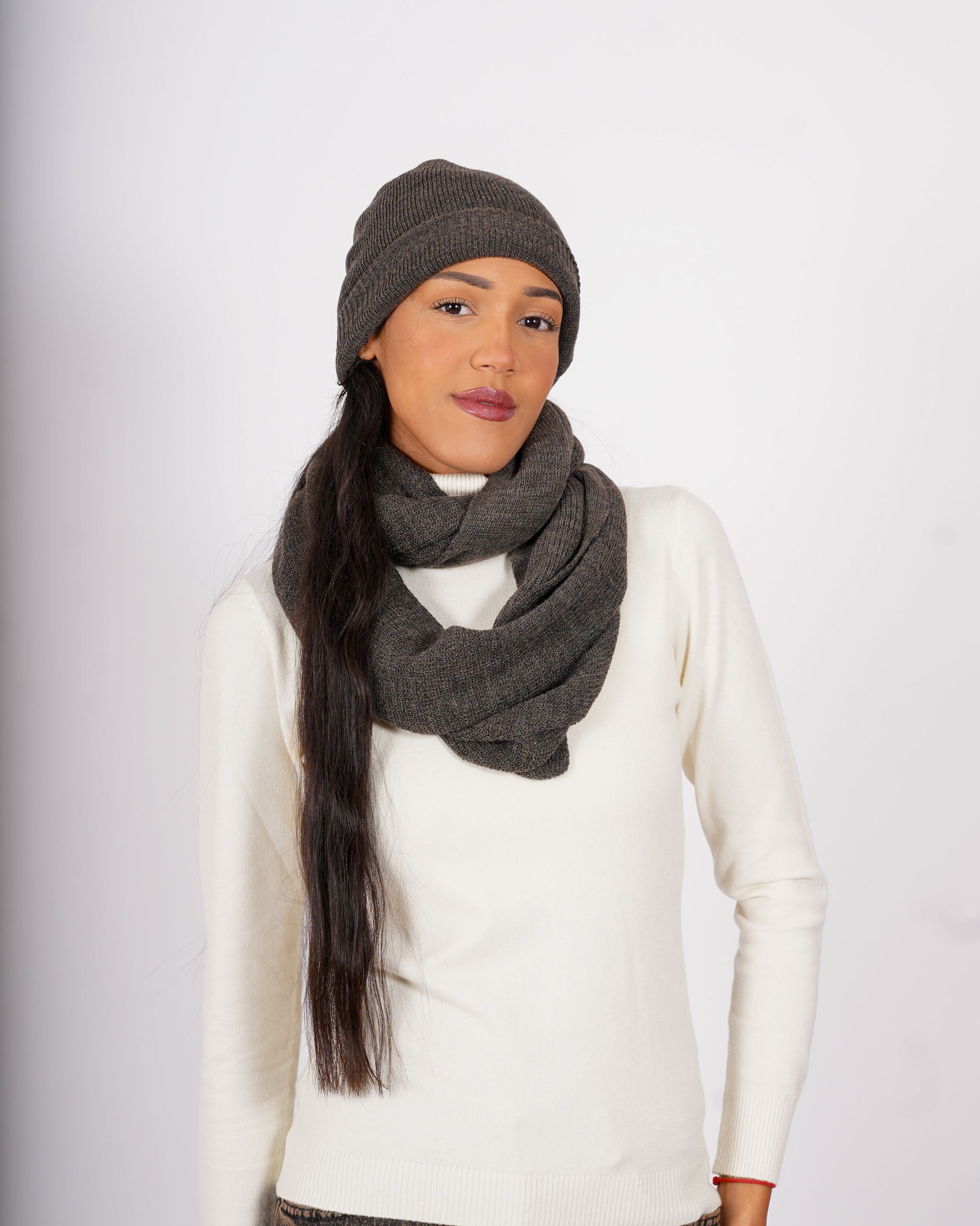 Sciarpa in maglia trama lurex - 1205