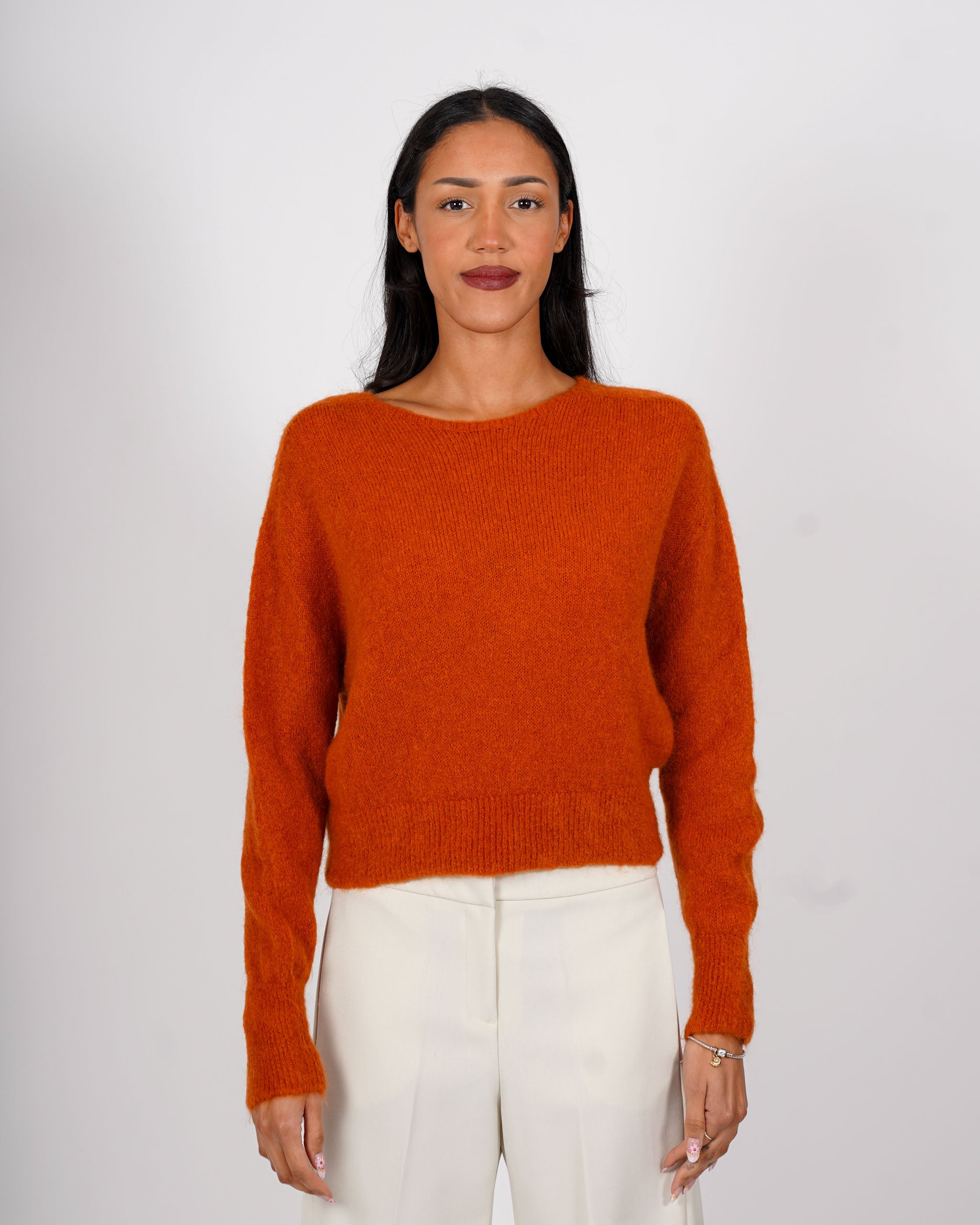 Maglia girocollo in mano mohair - Eduarda