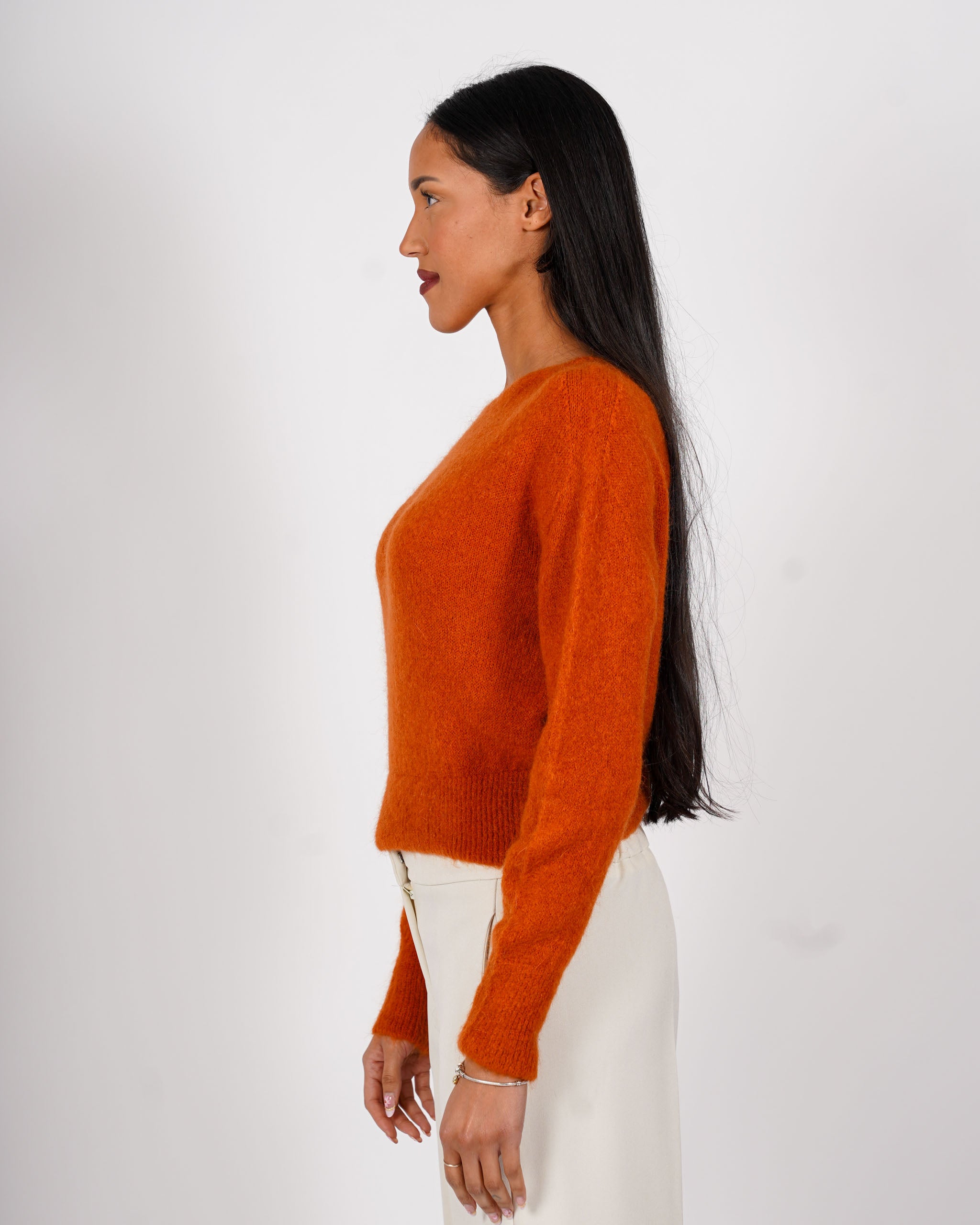 Maglia girocollo in mano mohair - Eduarda