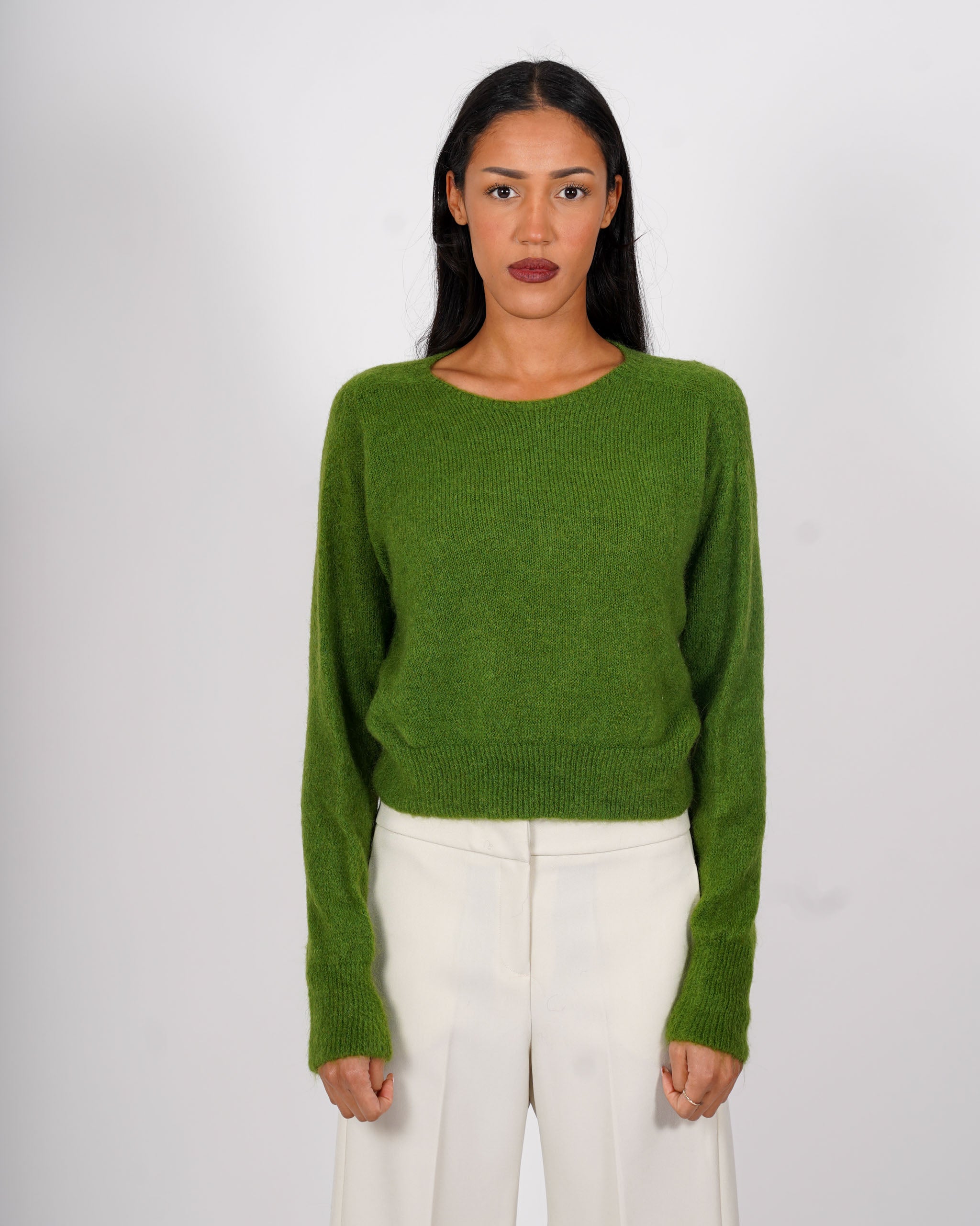 Maglia girocollo in mano mohair - Eduarda