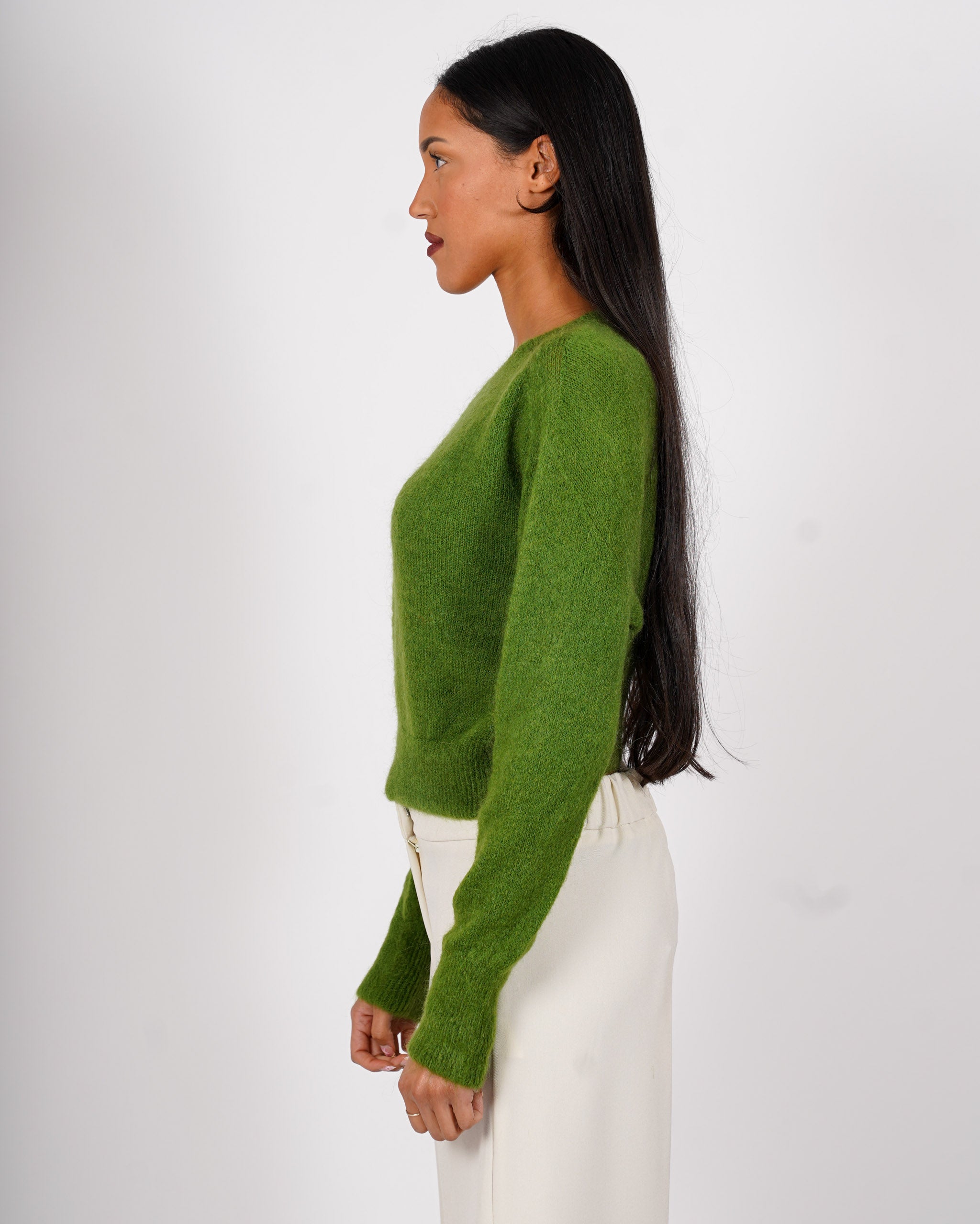 Maglia girocollo in mano mohair - Eduarda