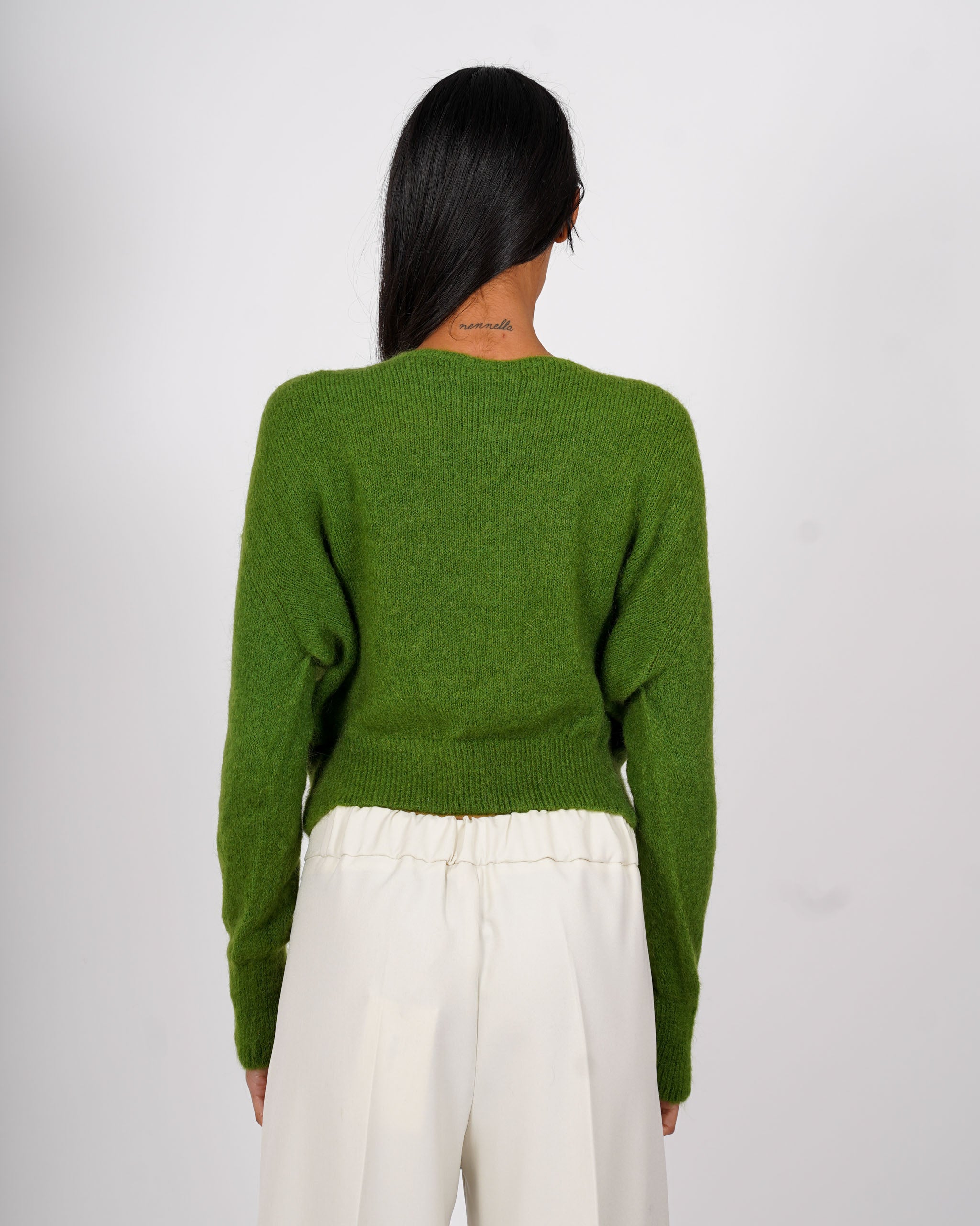 Maglia girocollo in mano mohair - Eduarda