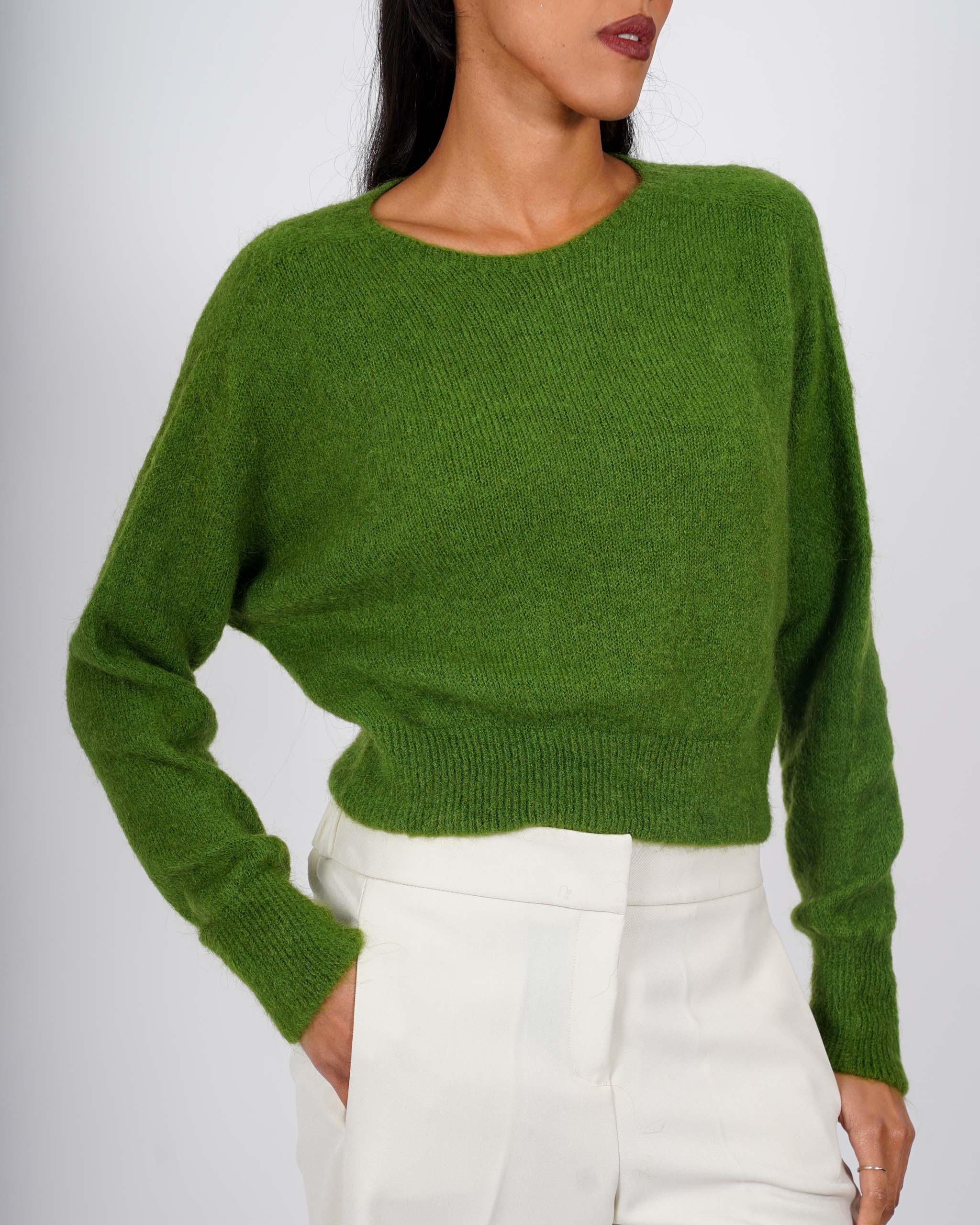 Maglia girocollo in mano mohair - Eduarda