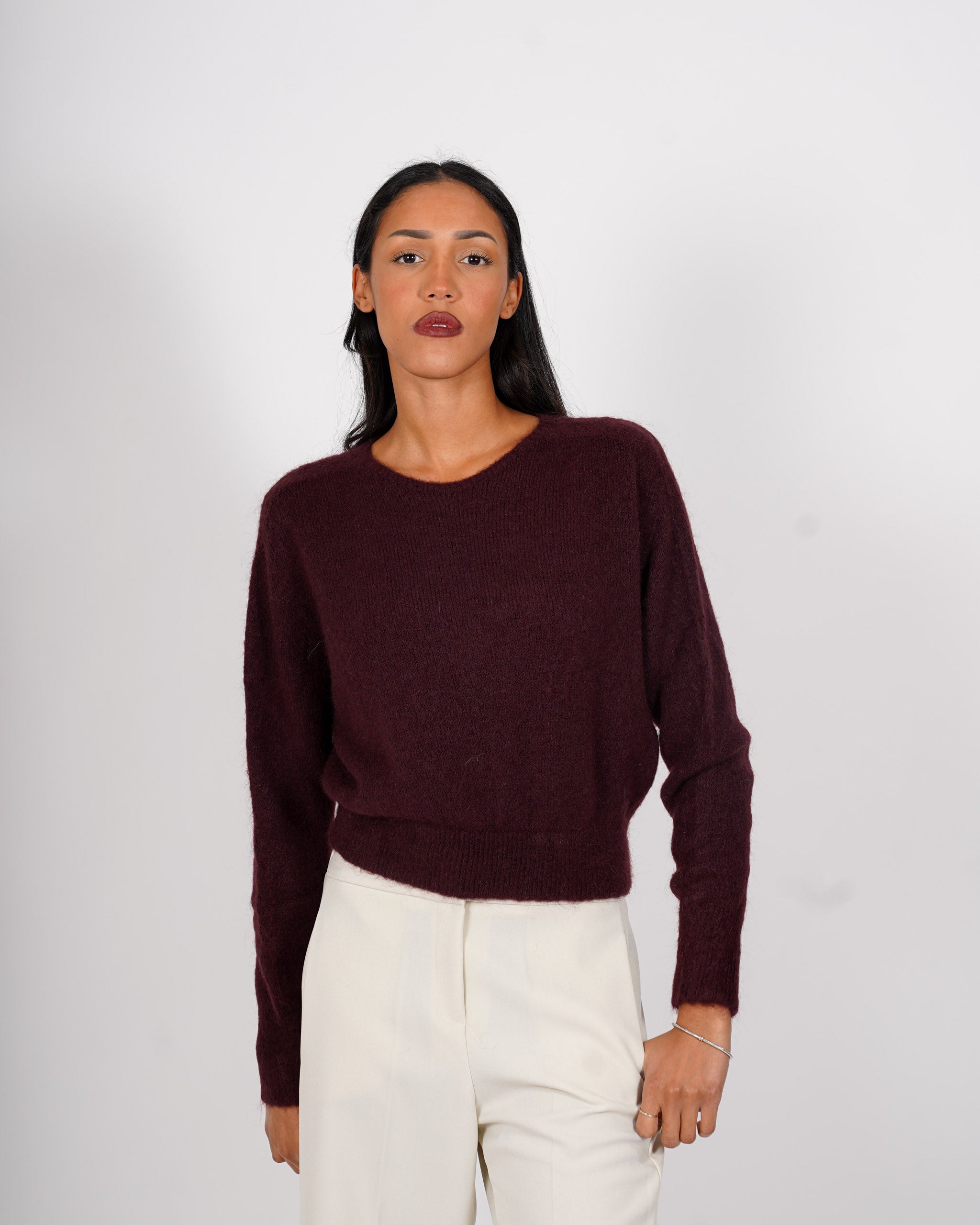 Maglia girocollo in mano mohair - Eduarda