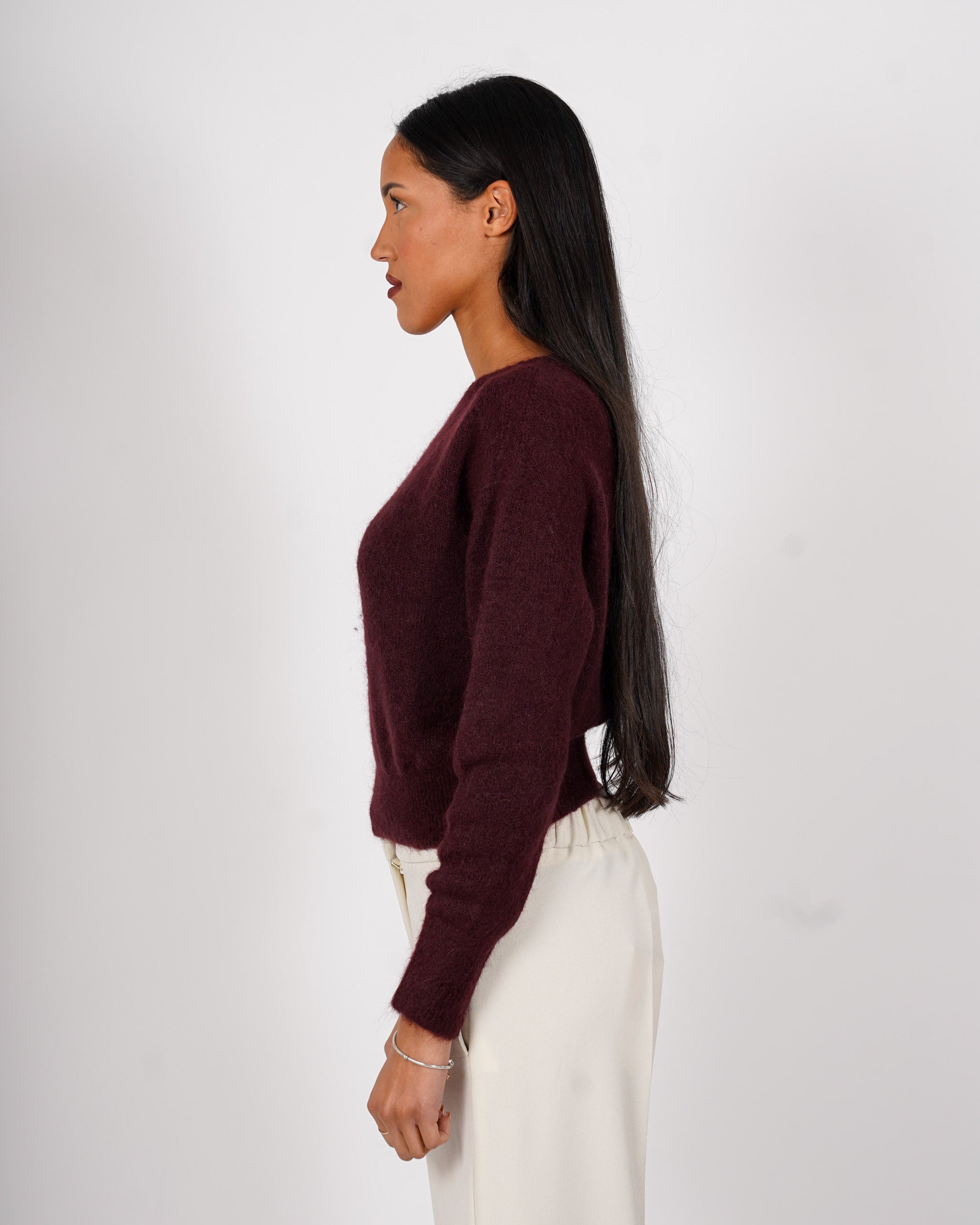 Maglia girocollo in mano mohair - Eduarda