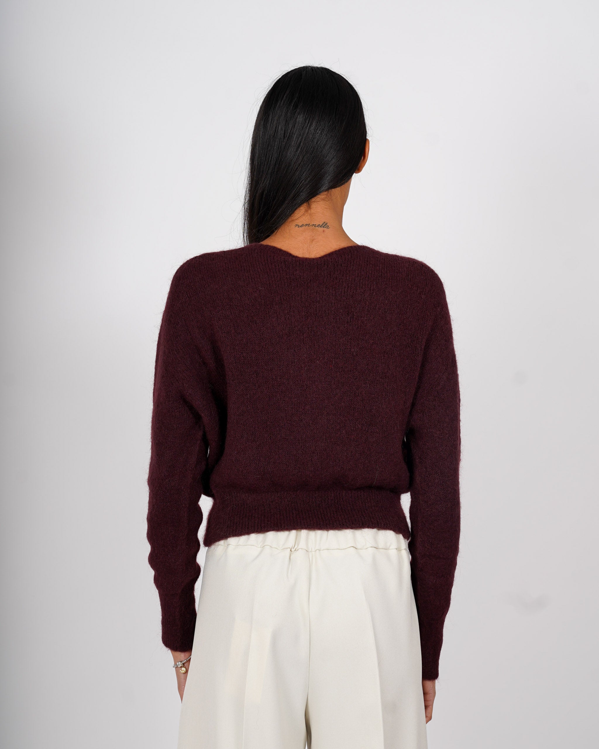 Maglia girocollo in mano mohair - Eduarda