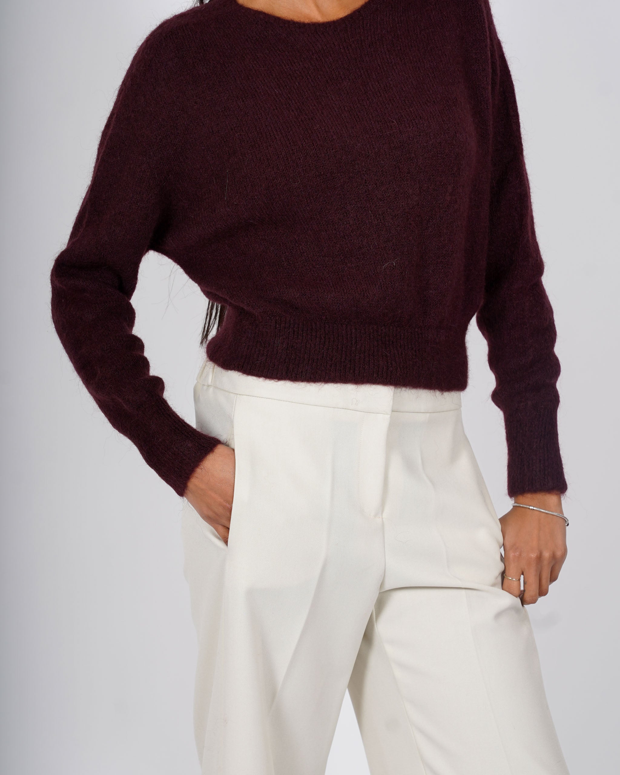 Maglia girocollo in mano mohair - Eduarda