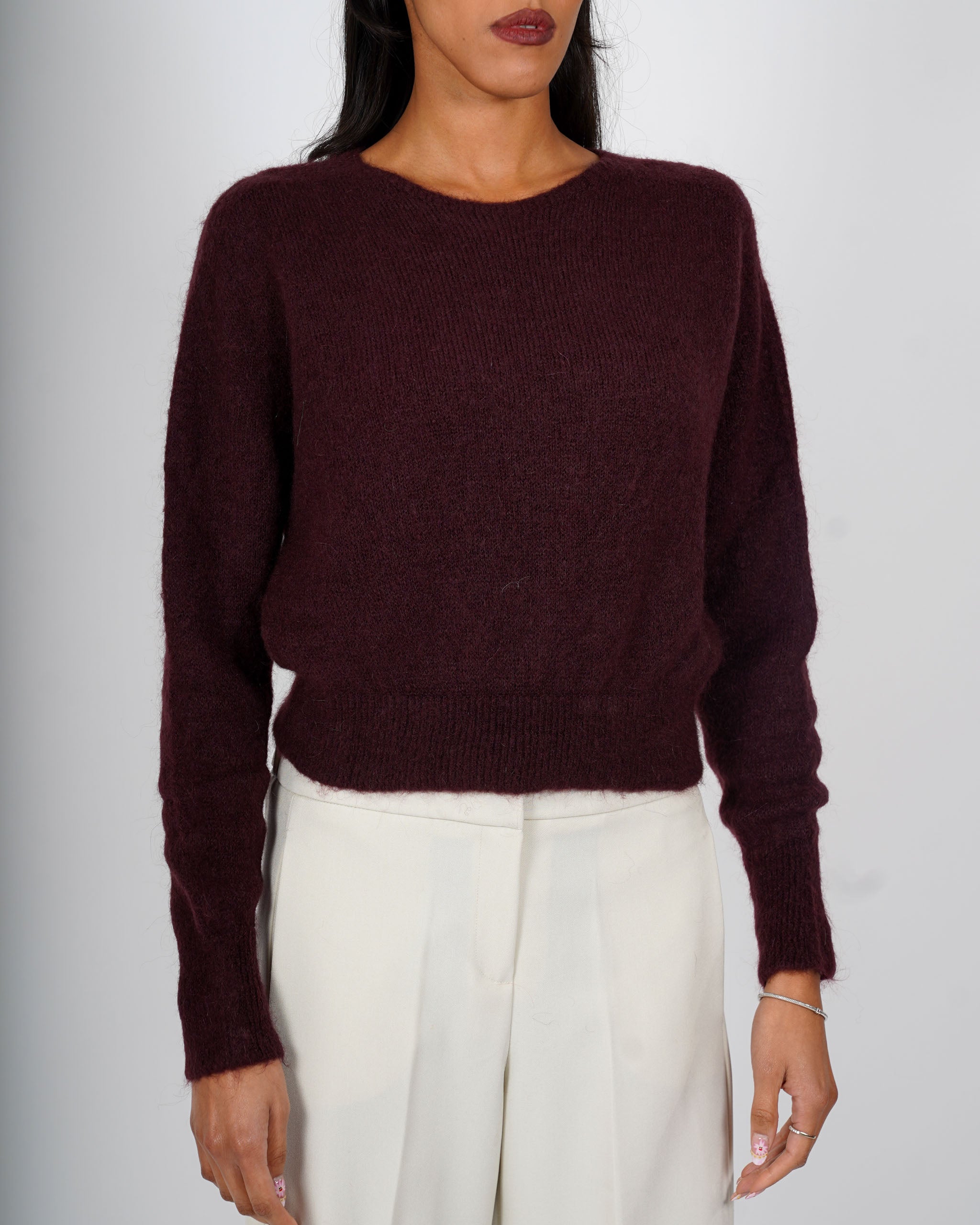 Maglia girocollo in mano mohair - Eduarda