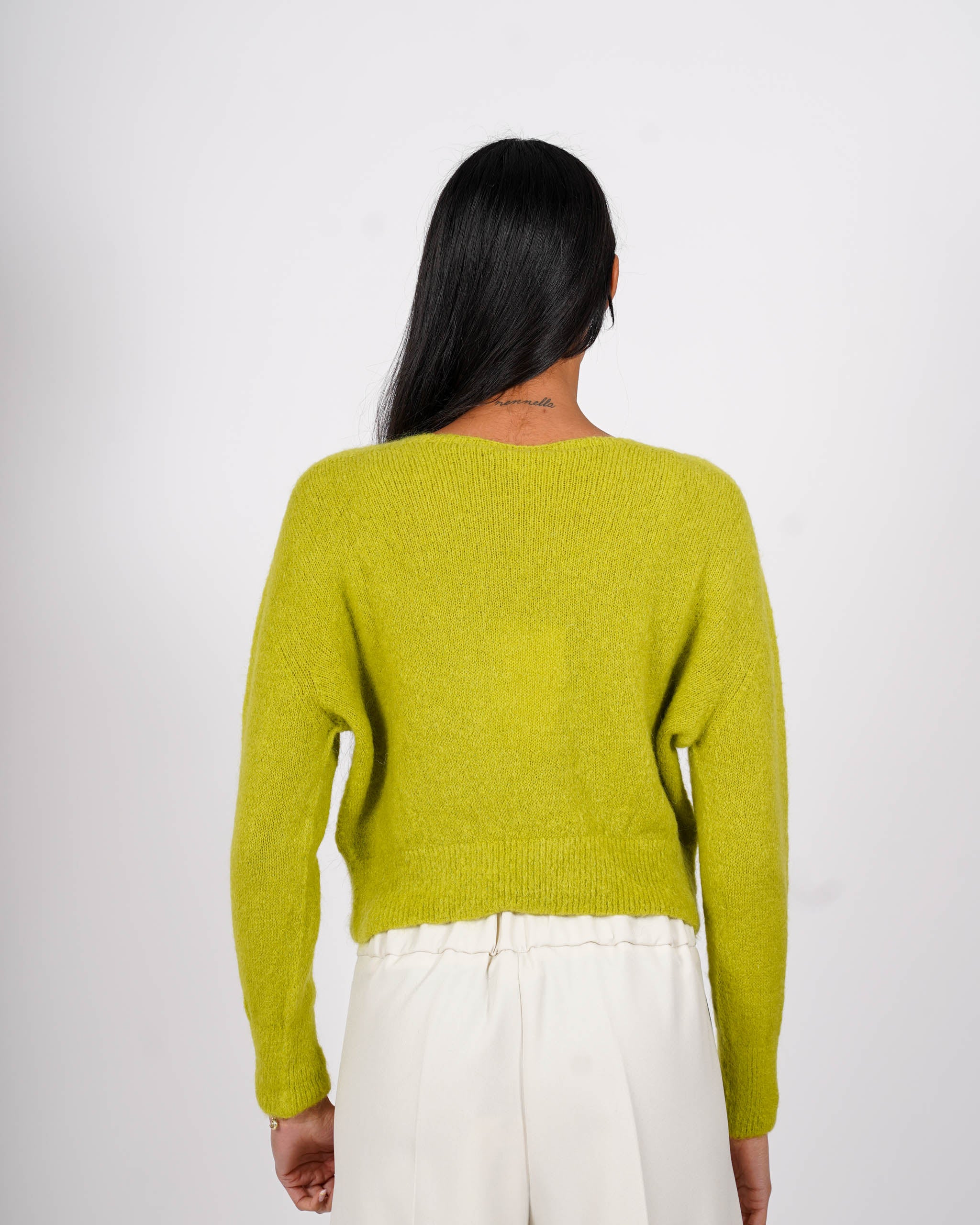 Maglia girocollo in mano mohair - Eduarda