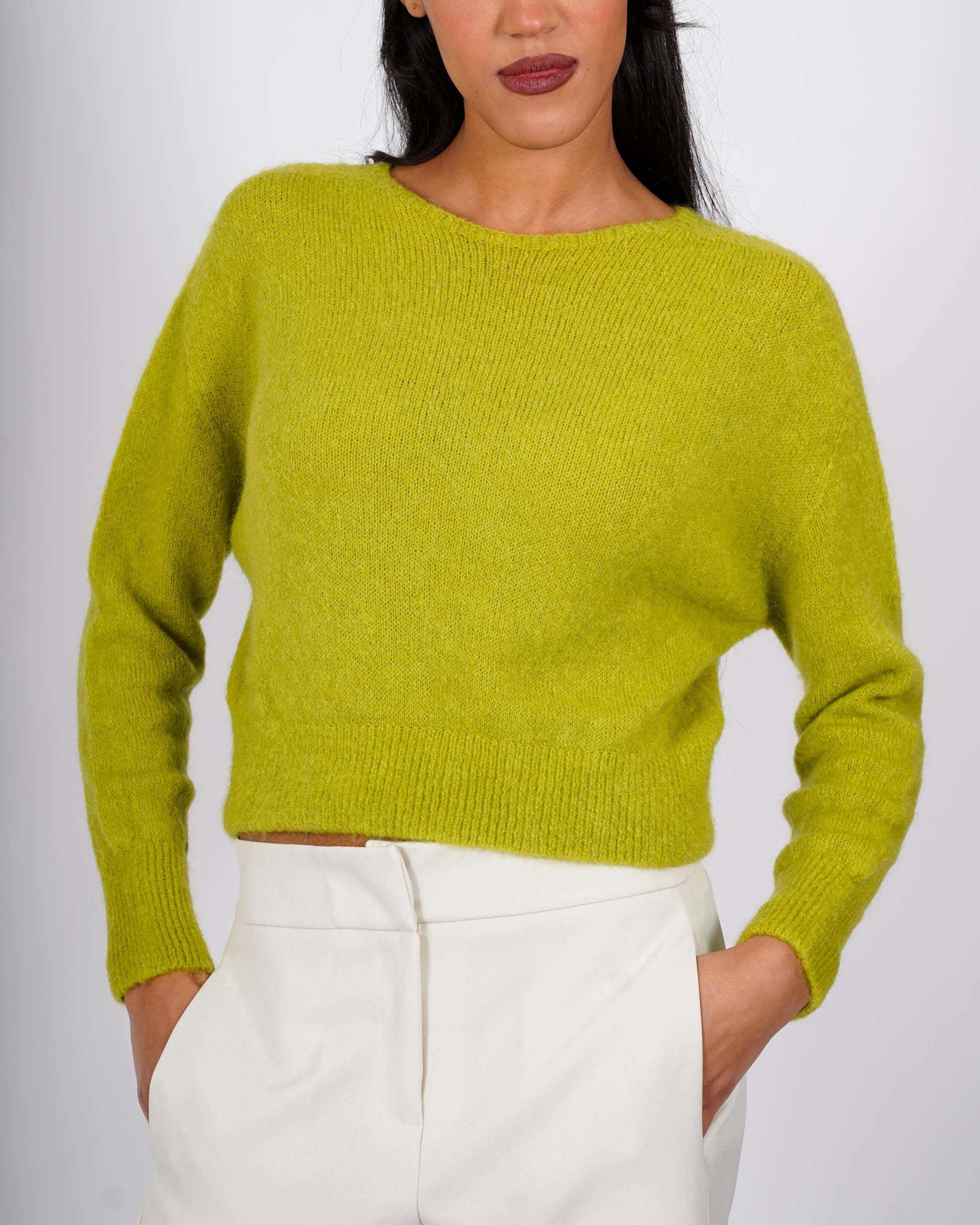 Maglia girocollo in mano mohair - Eduarda
