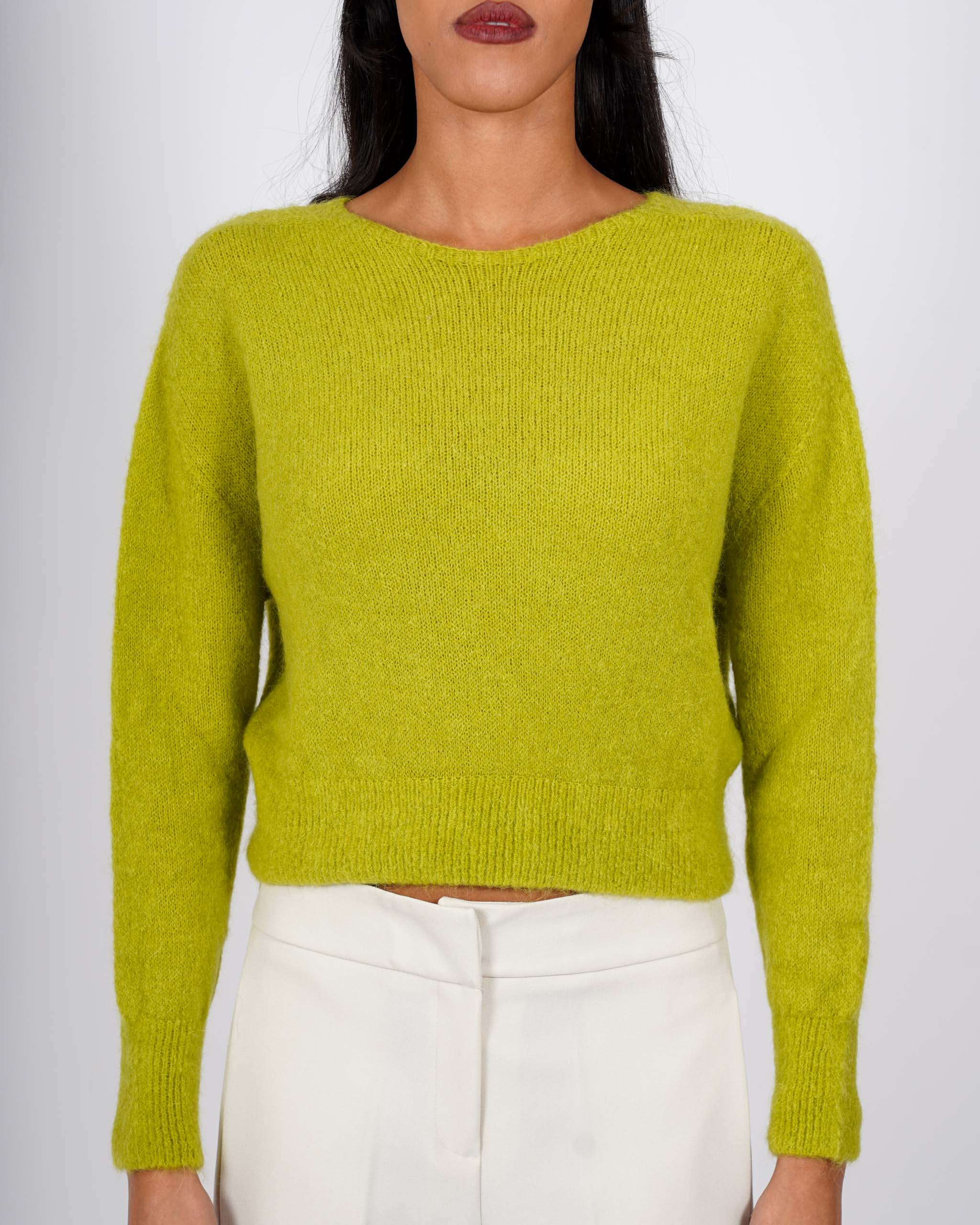 Maglia girocollo in mano mohair - Eduarda