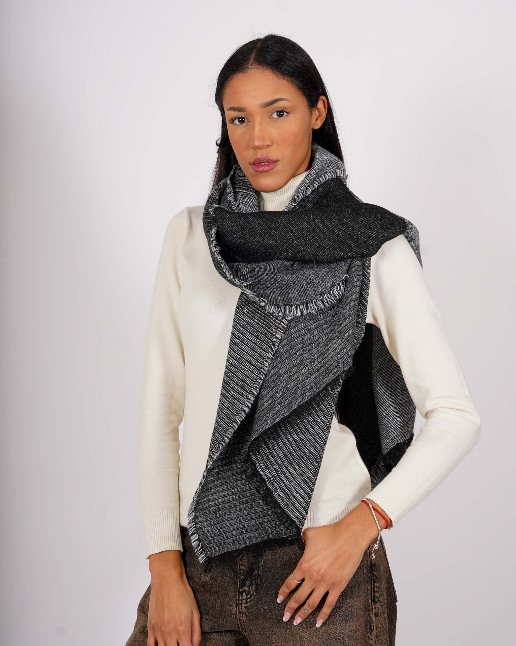 Sciarpa in maglia trama lurex - 7545