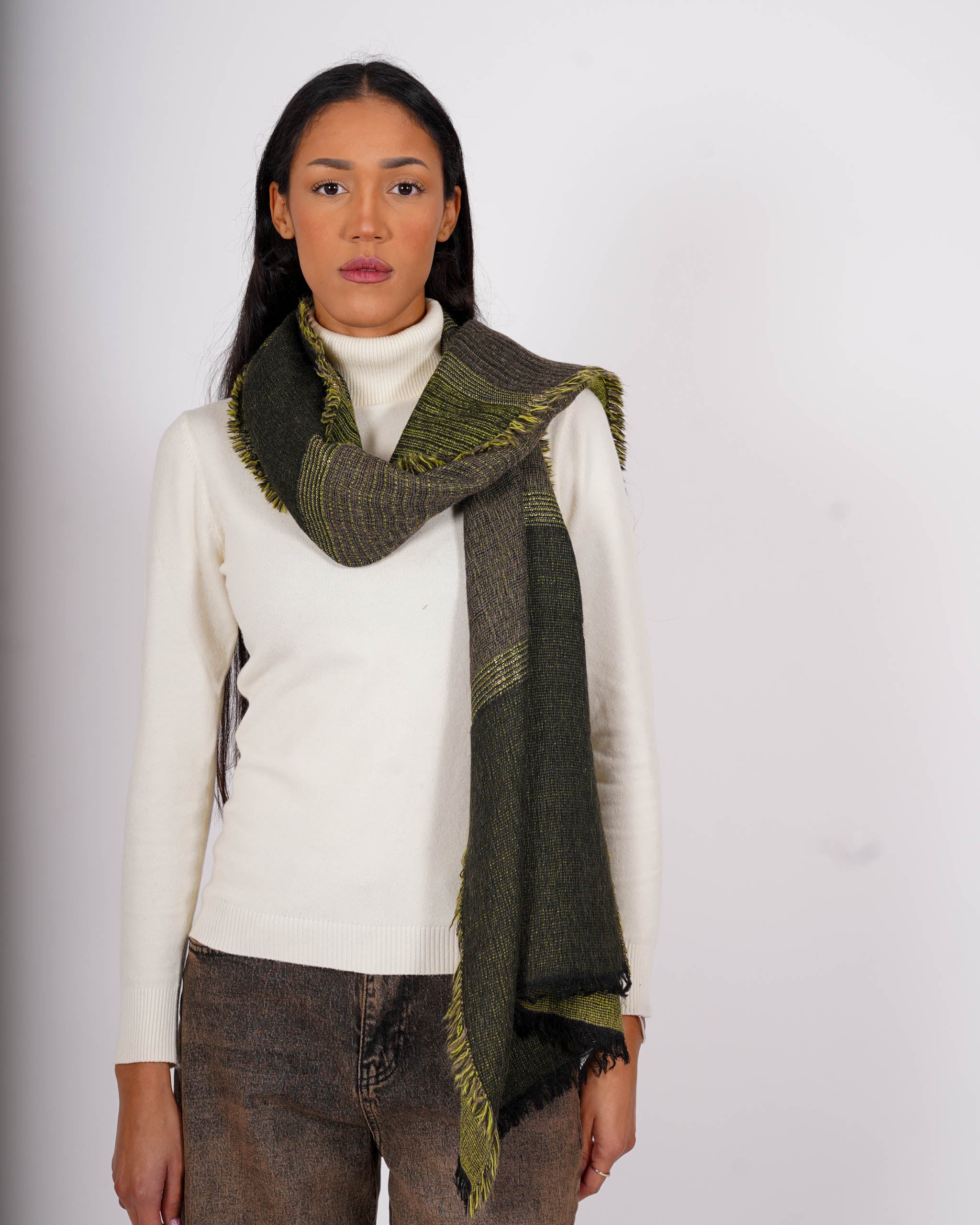 Sciarpa in maglia trama lurex - 7545