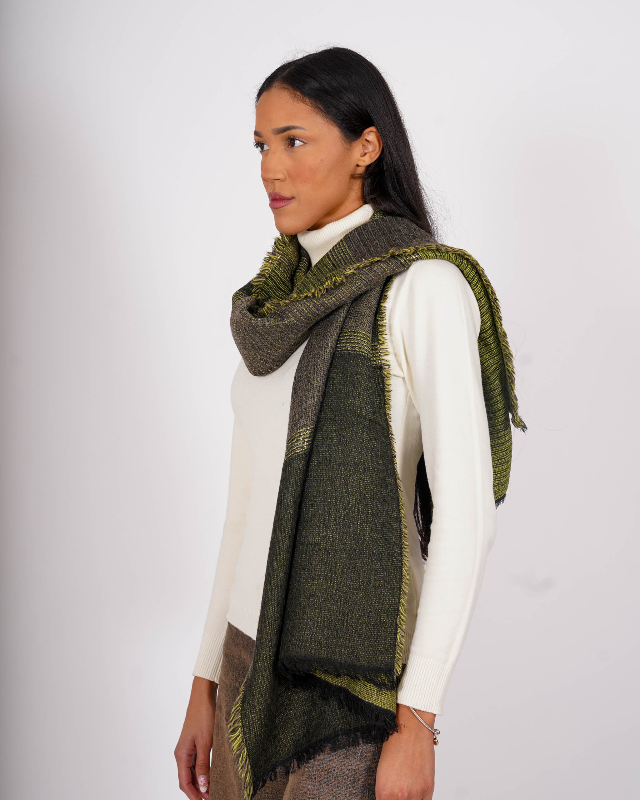 Sciarpa in maglia trama lurex - 7545